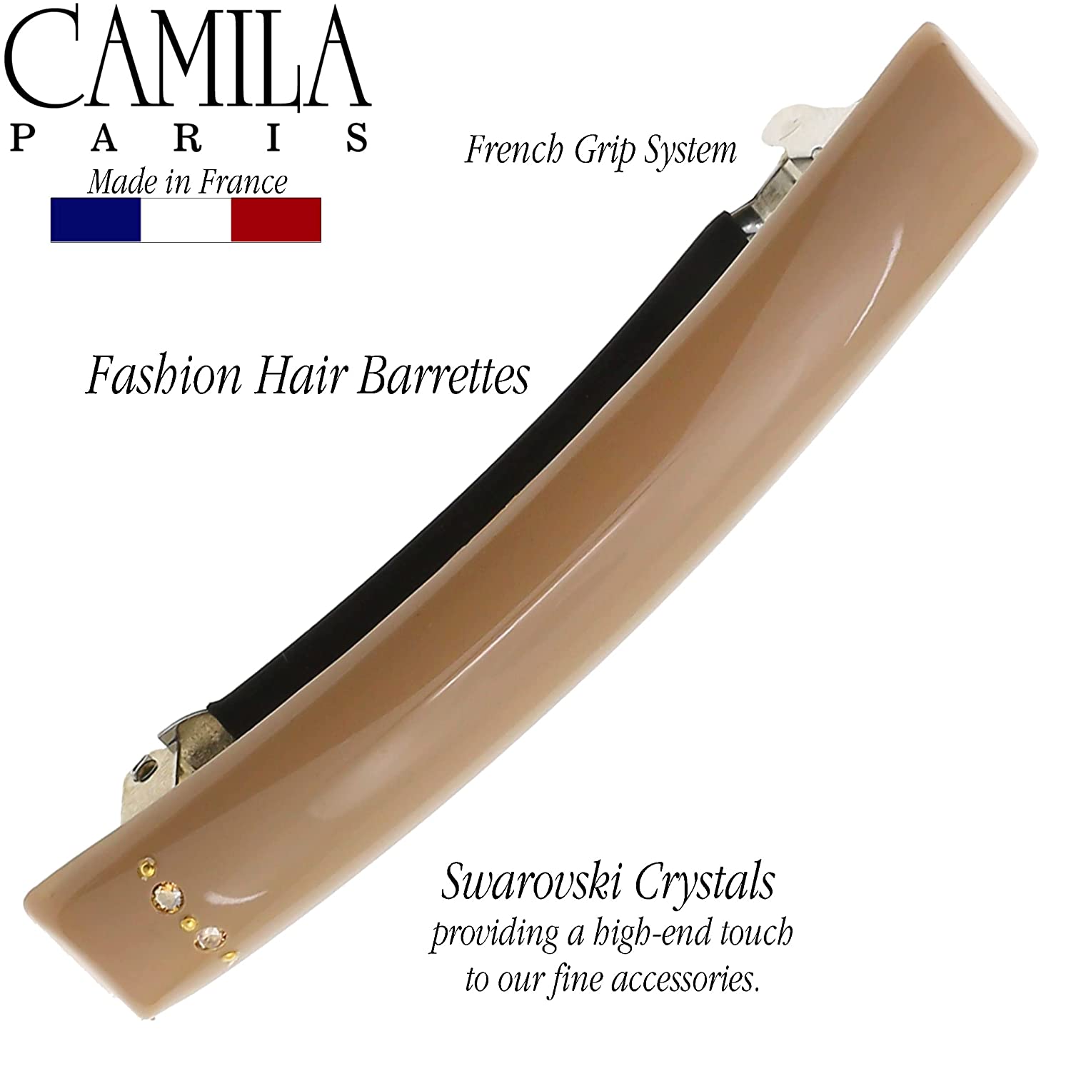 Camila Paris Flower French barrette cellulose acetate