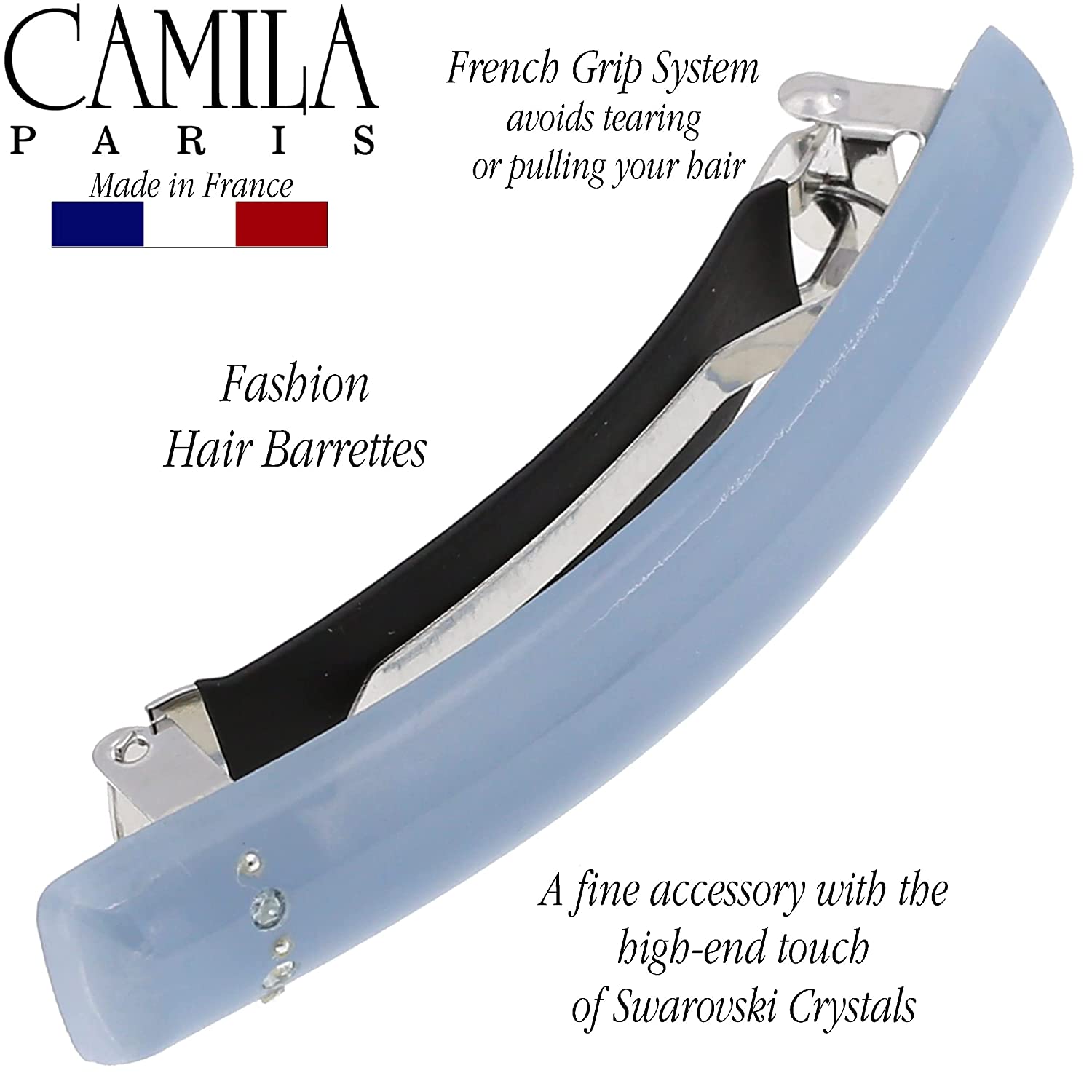 Camila Paris French barrette cellulose acetate