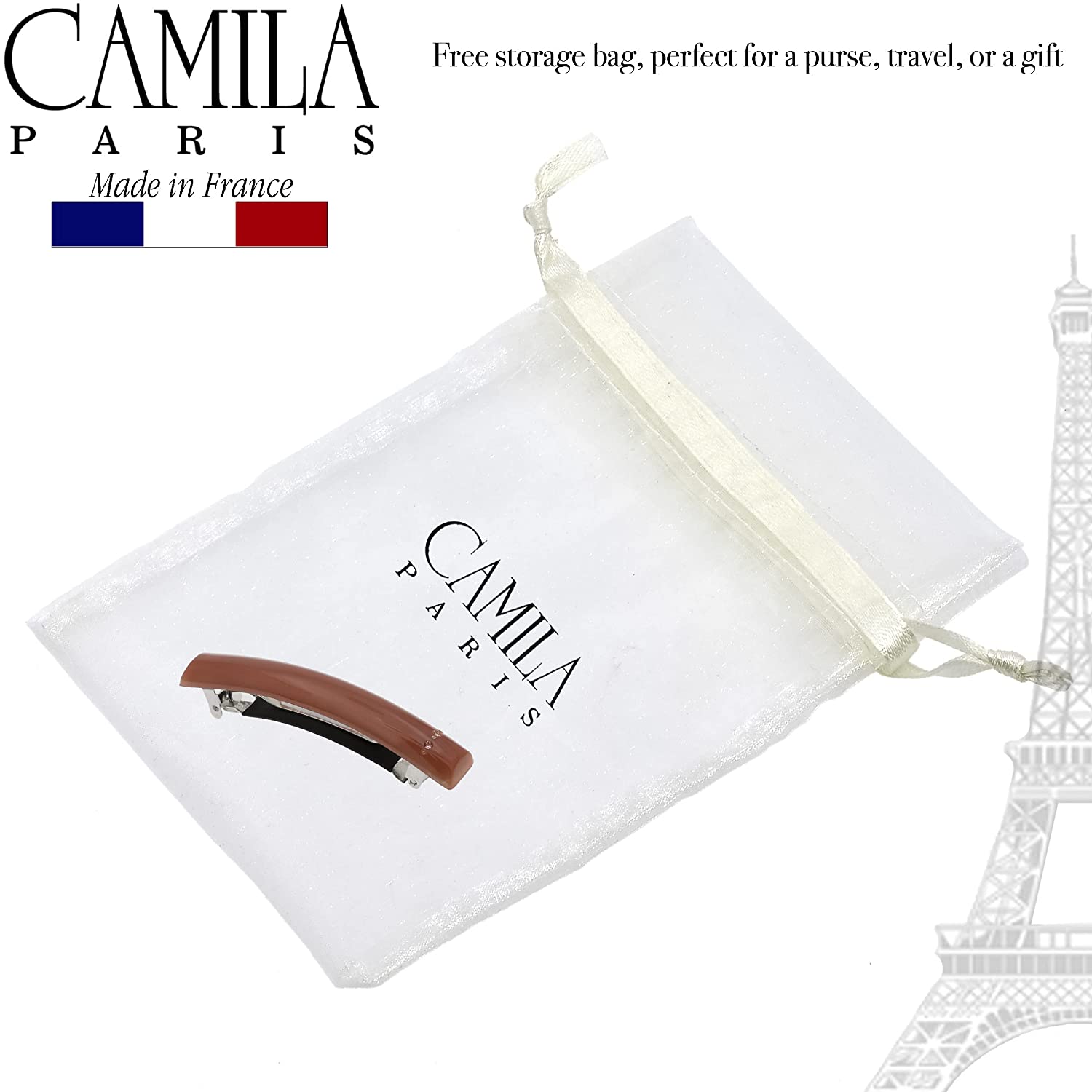 Camila Paris French barrette cellulose acetate
