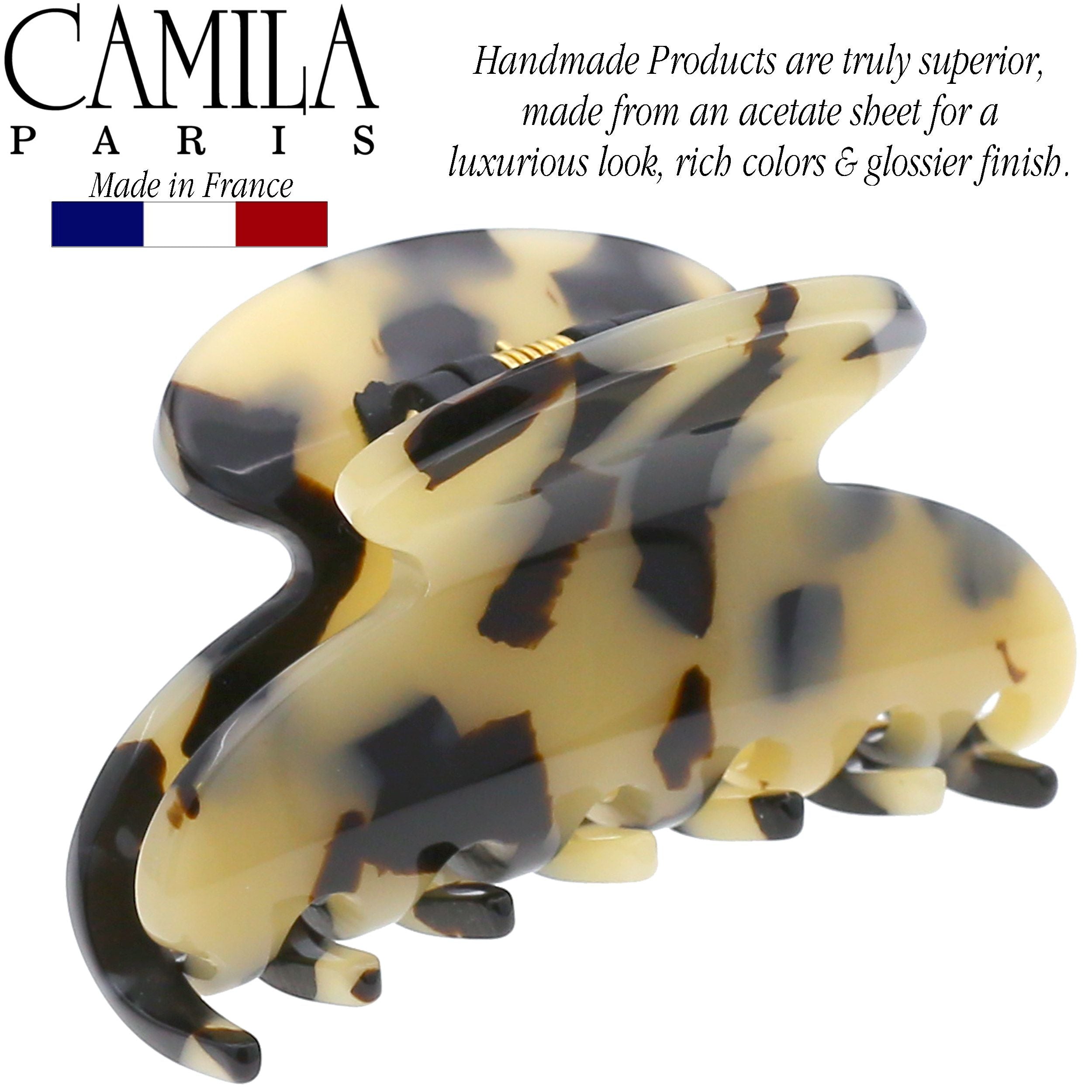 Camila Paris French hair clip cellulose acetate handmade