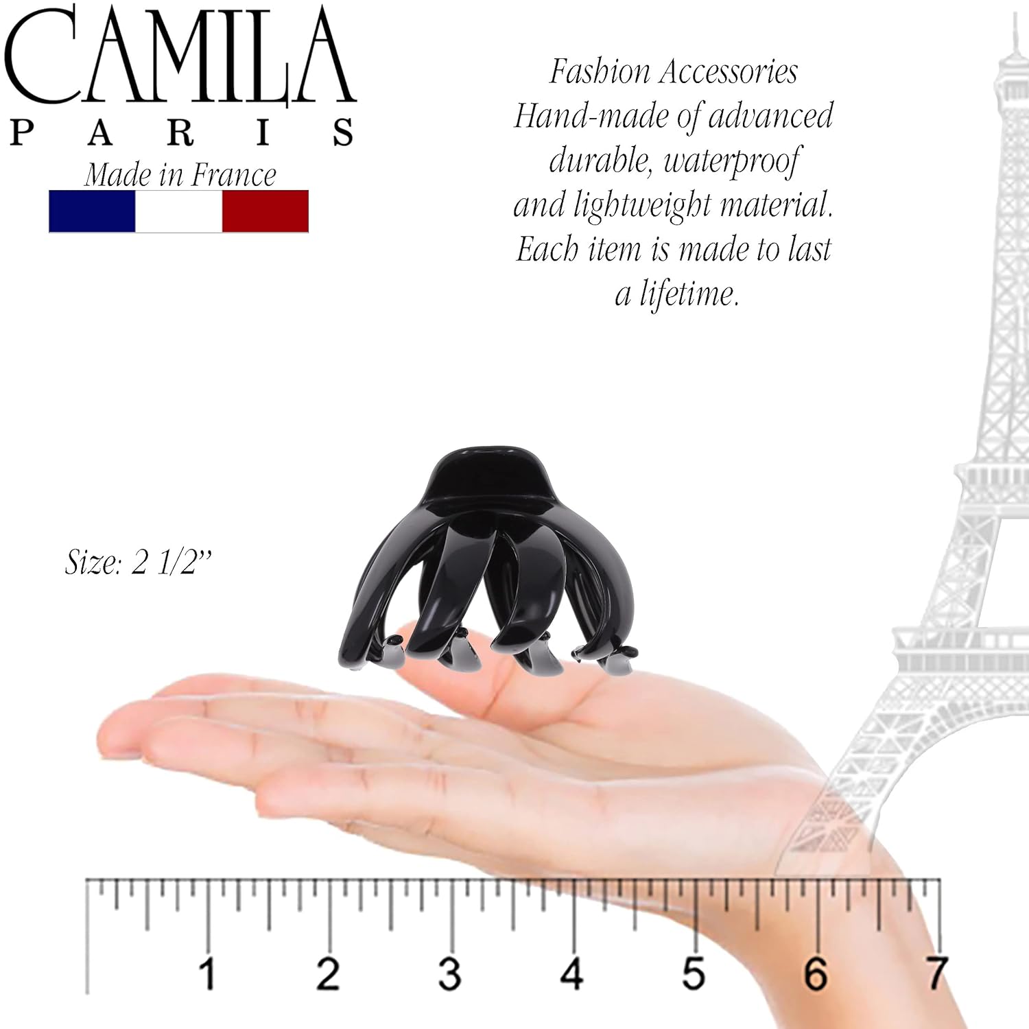 Camila Paris French claw clip cellulose acetate