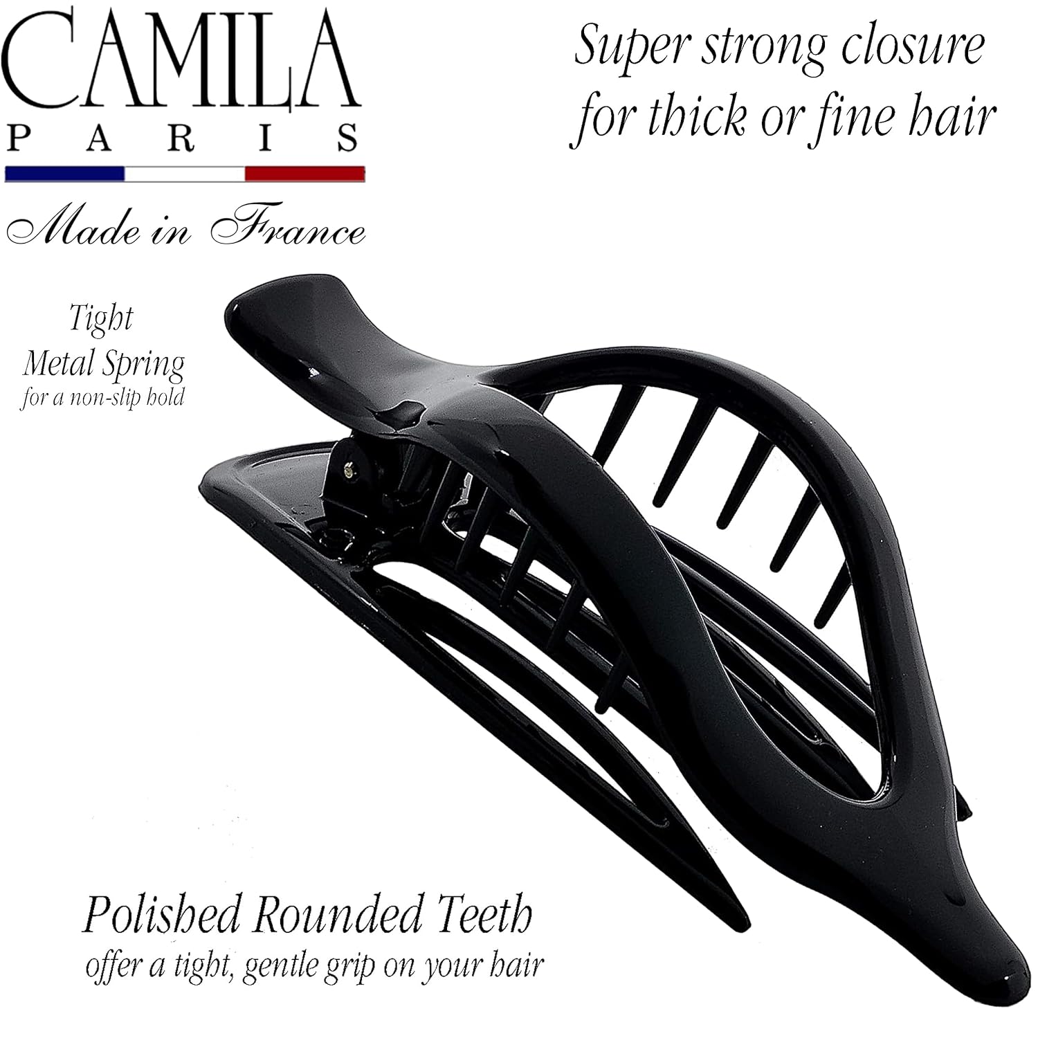 Camila Paris French hair clip cellulose acetate