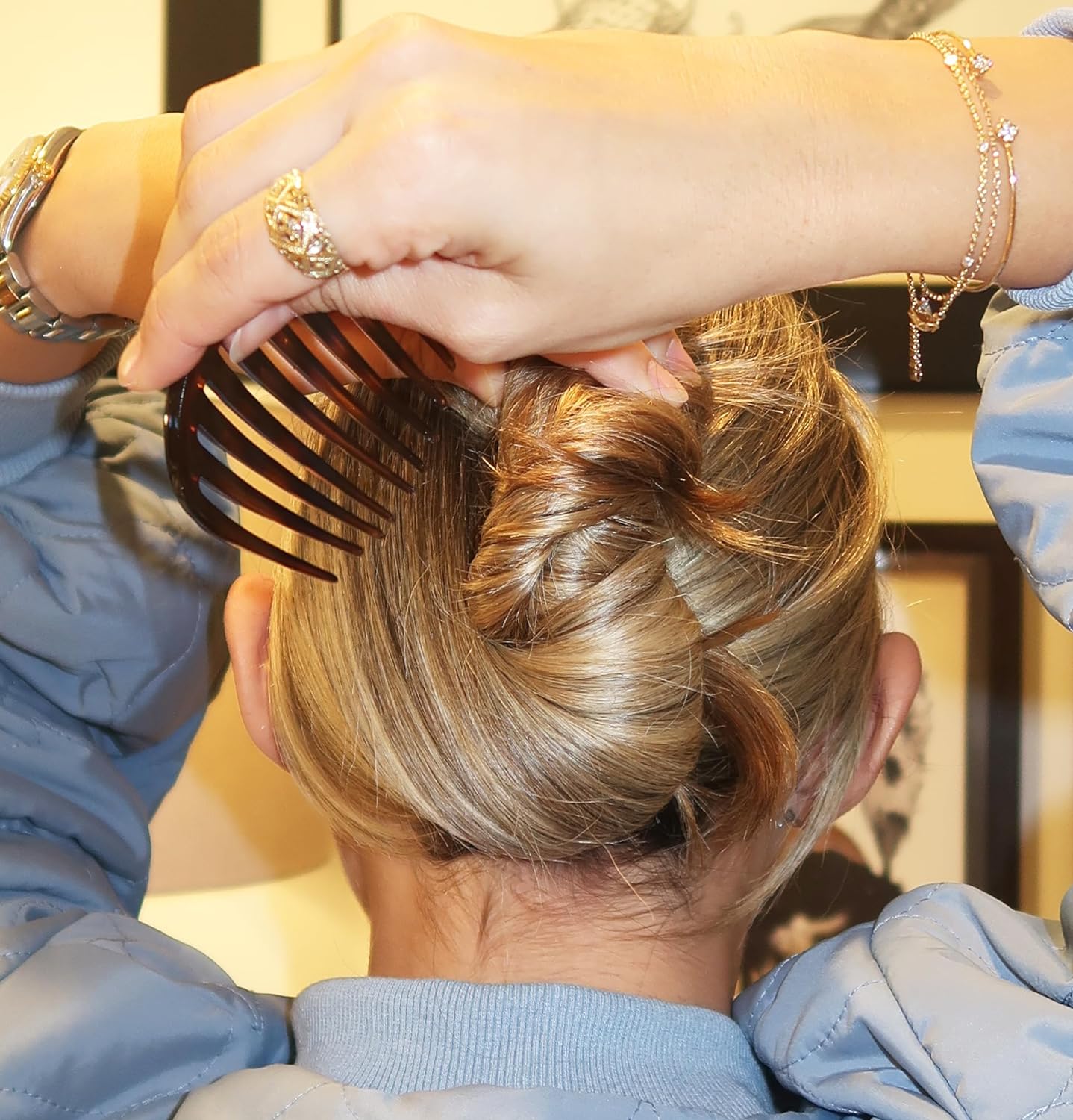 Camila Paris Detangling French side comb cellulose acetate