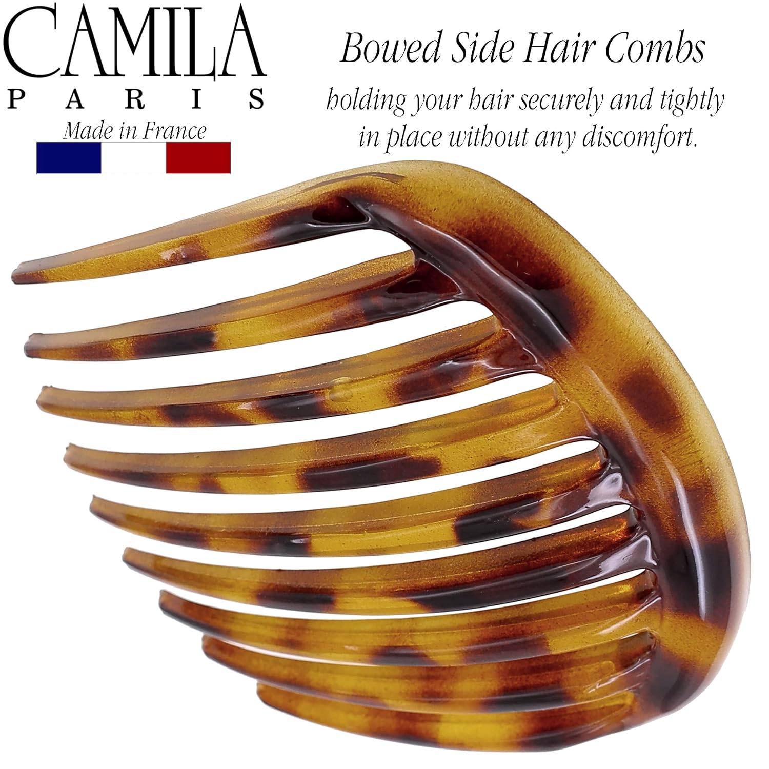Camila Paris Detangling French side comb cellulose acetate