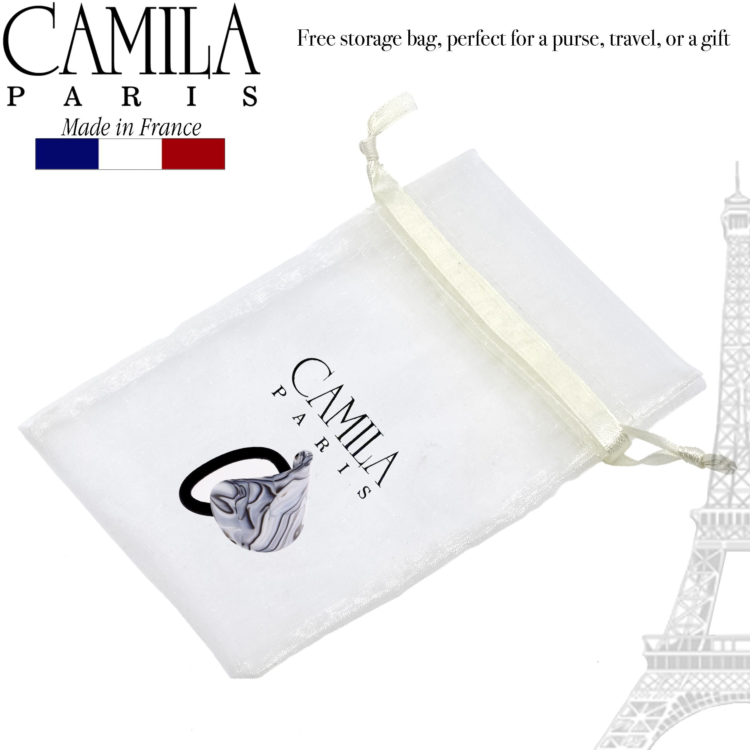 Camila Paris French hair tie cellulose acetate handmade