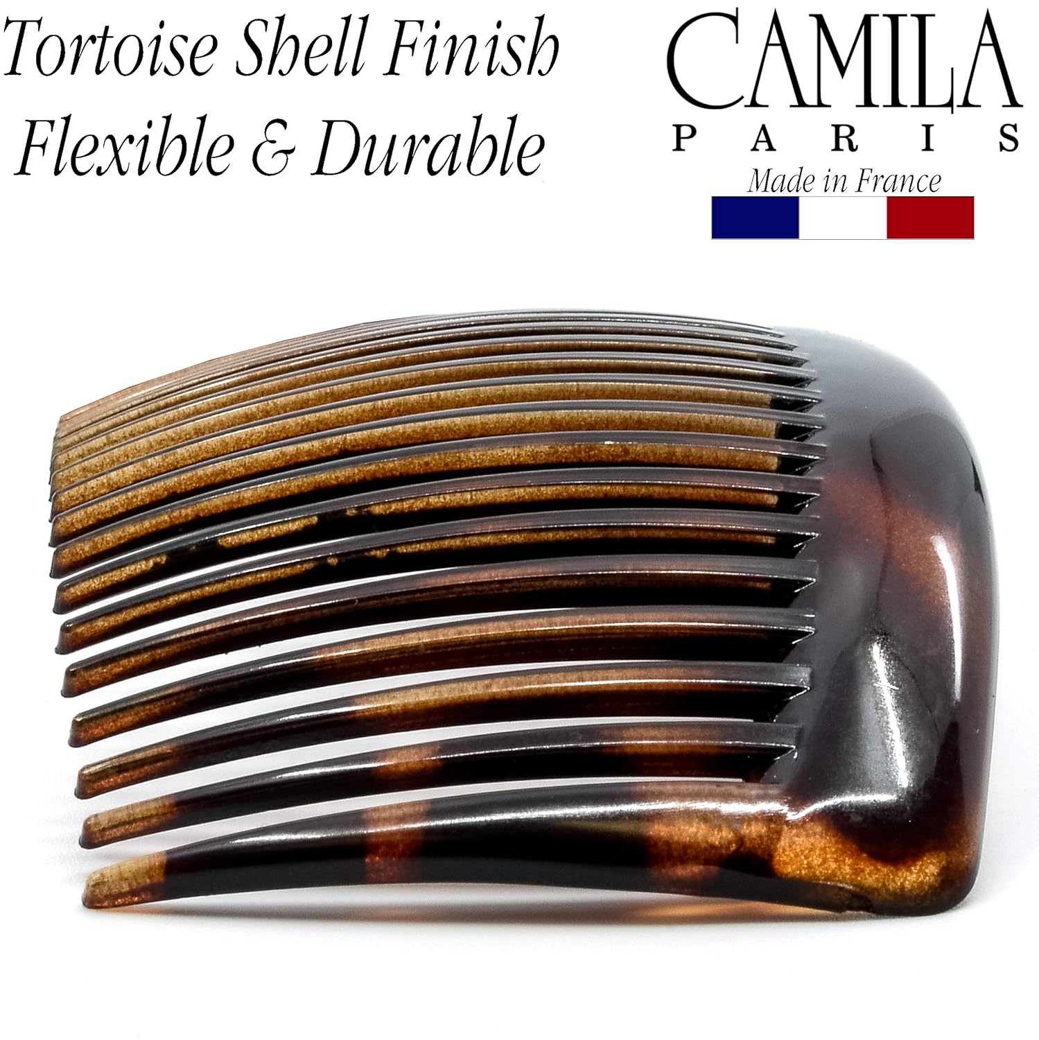 Camila Paris Clear Detangling French side comb cellulose acetate