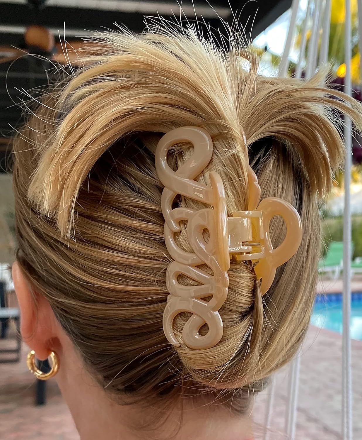 Camila Paris Love French hair clip cellulose acetate