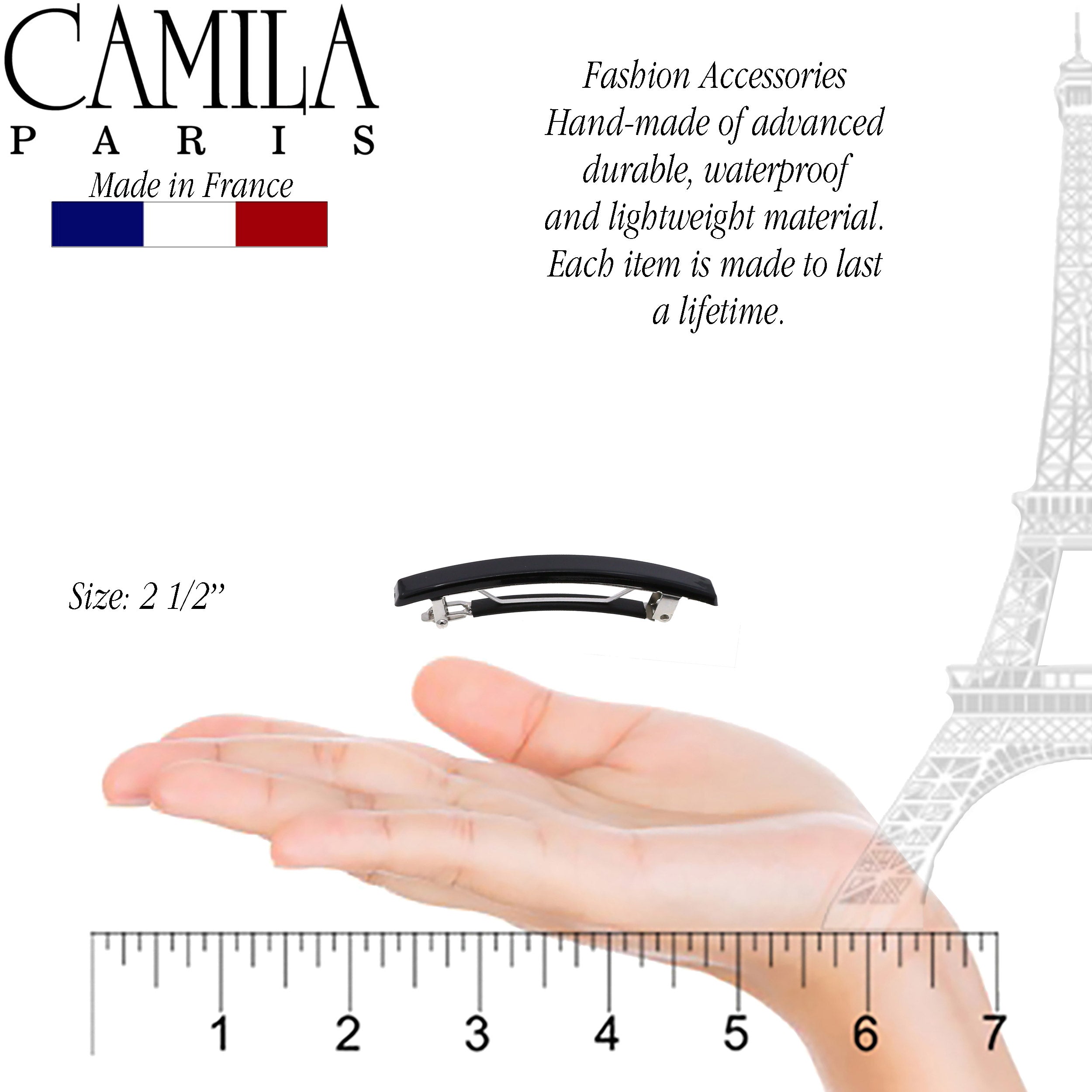Camila Paris French barrette cellulose acetate