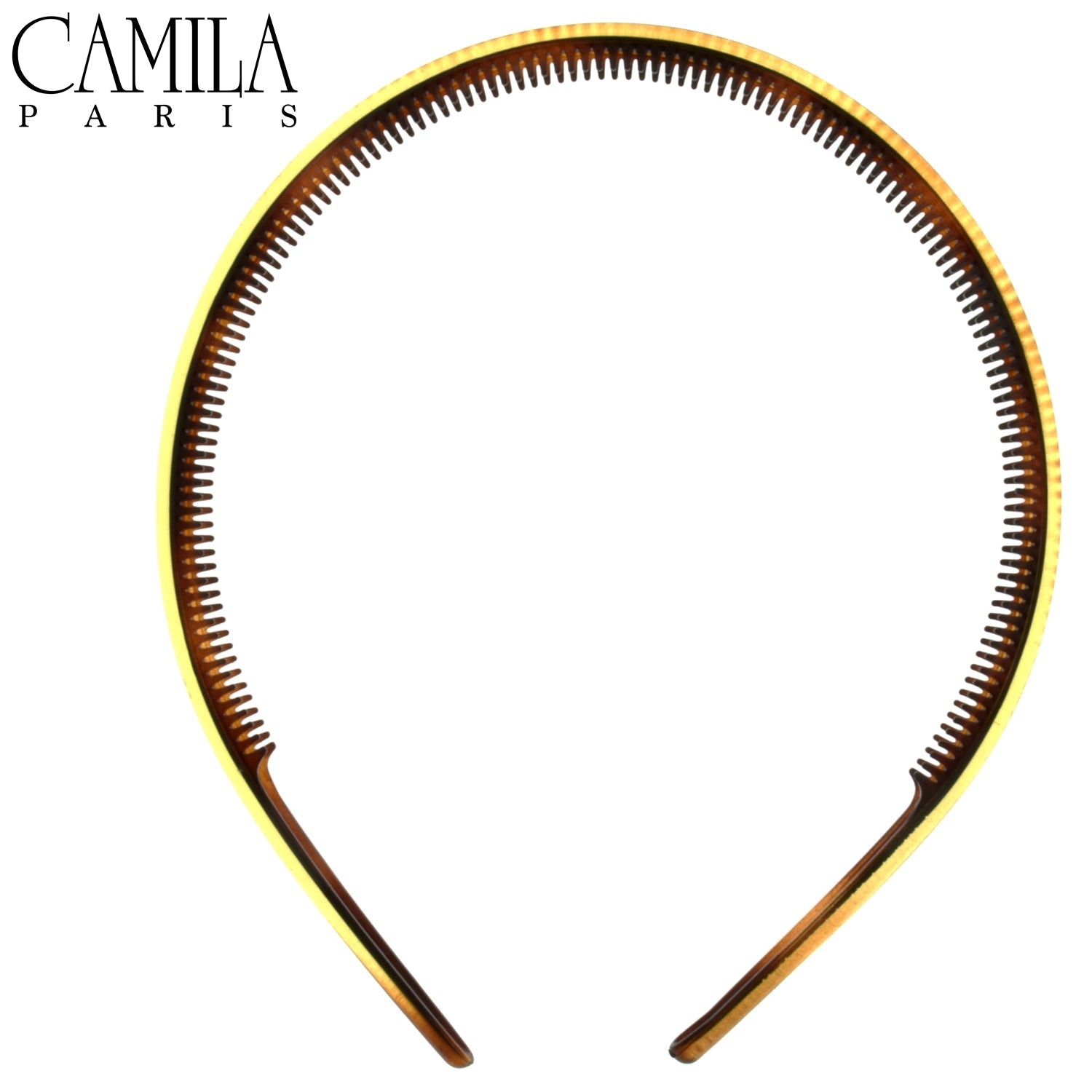 Camila Paris White 0.25 inch Classic Comfort French headband cellulose acetate
