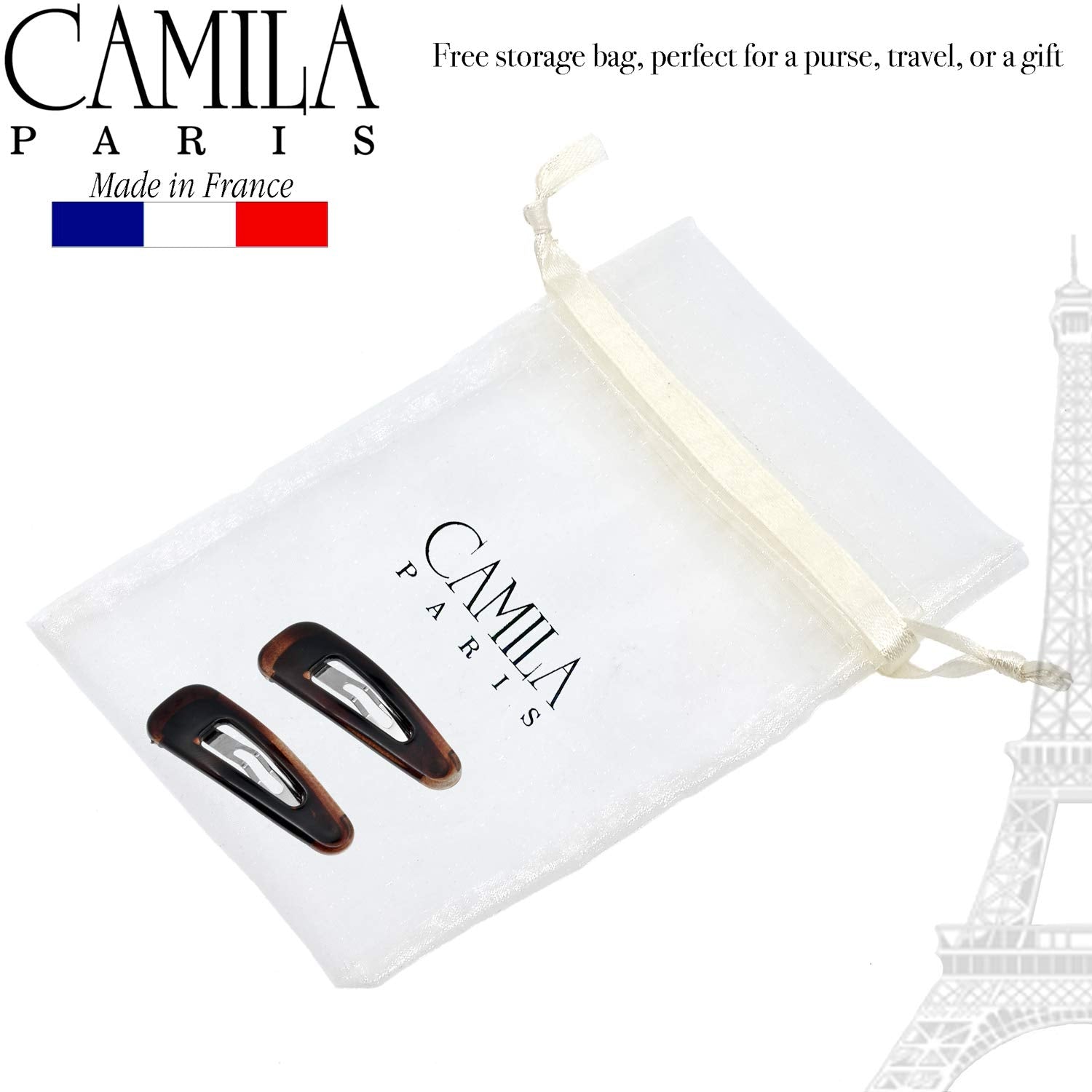 Camila Paris French barrette cellulose acetate