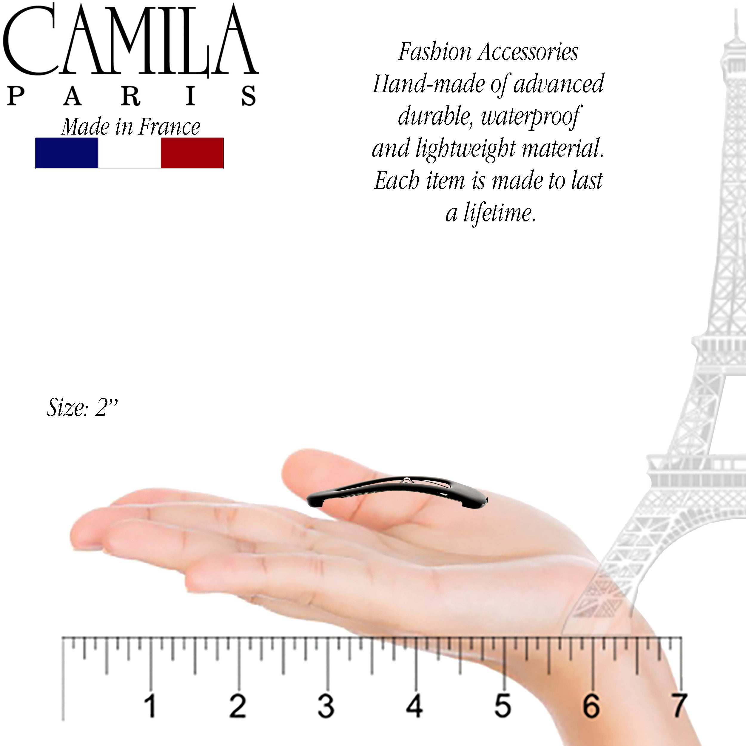Camila Paris French barrette cellulose acetate
