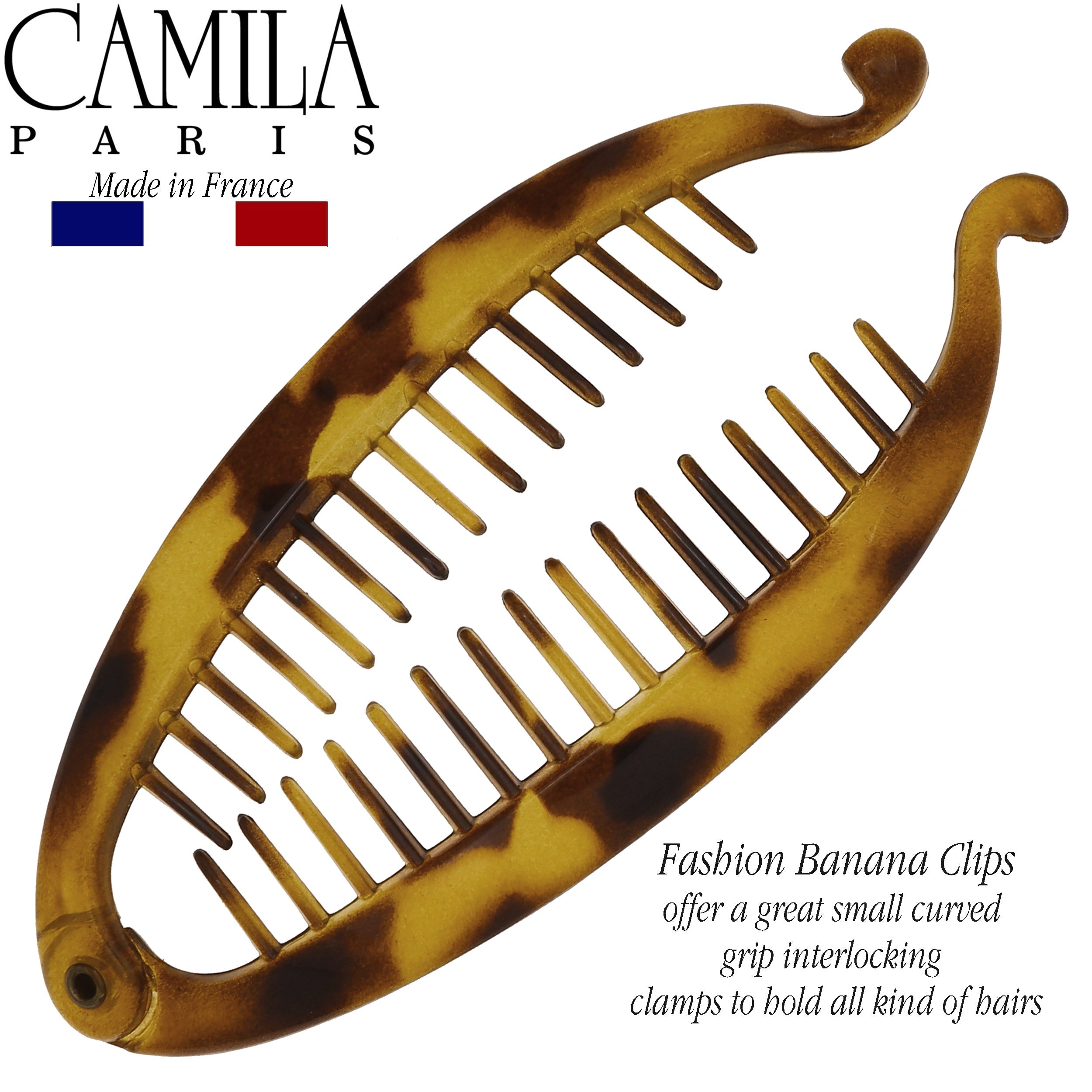 Camila Paris French banana clip cellulose acetate