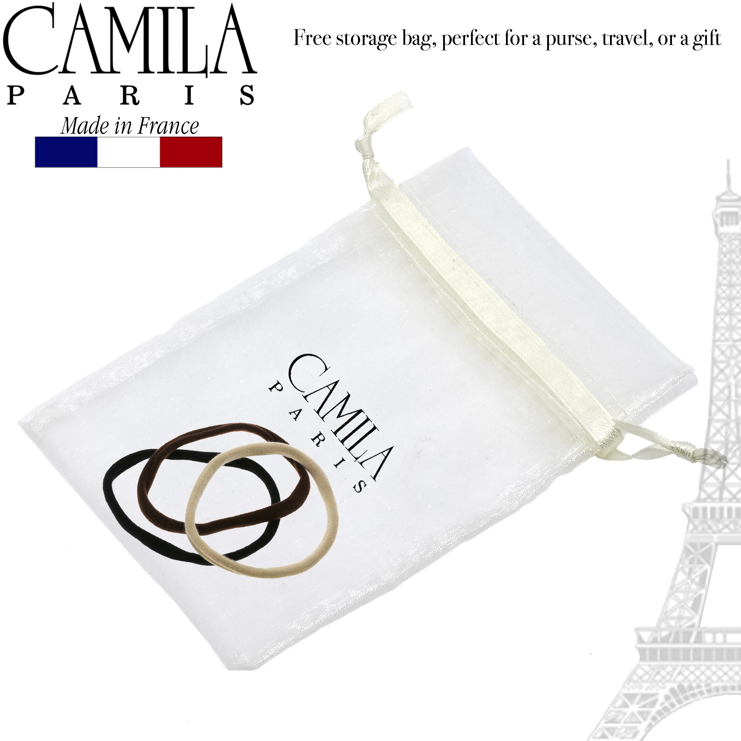 Camila Paris French hair tie cellulose acetate