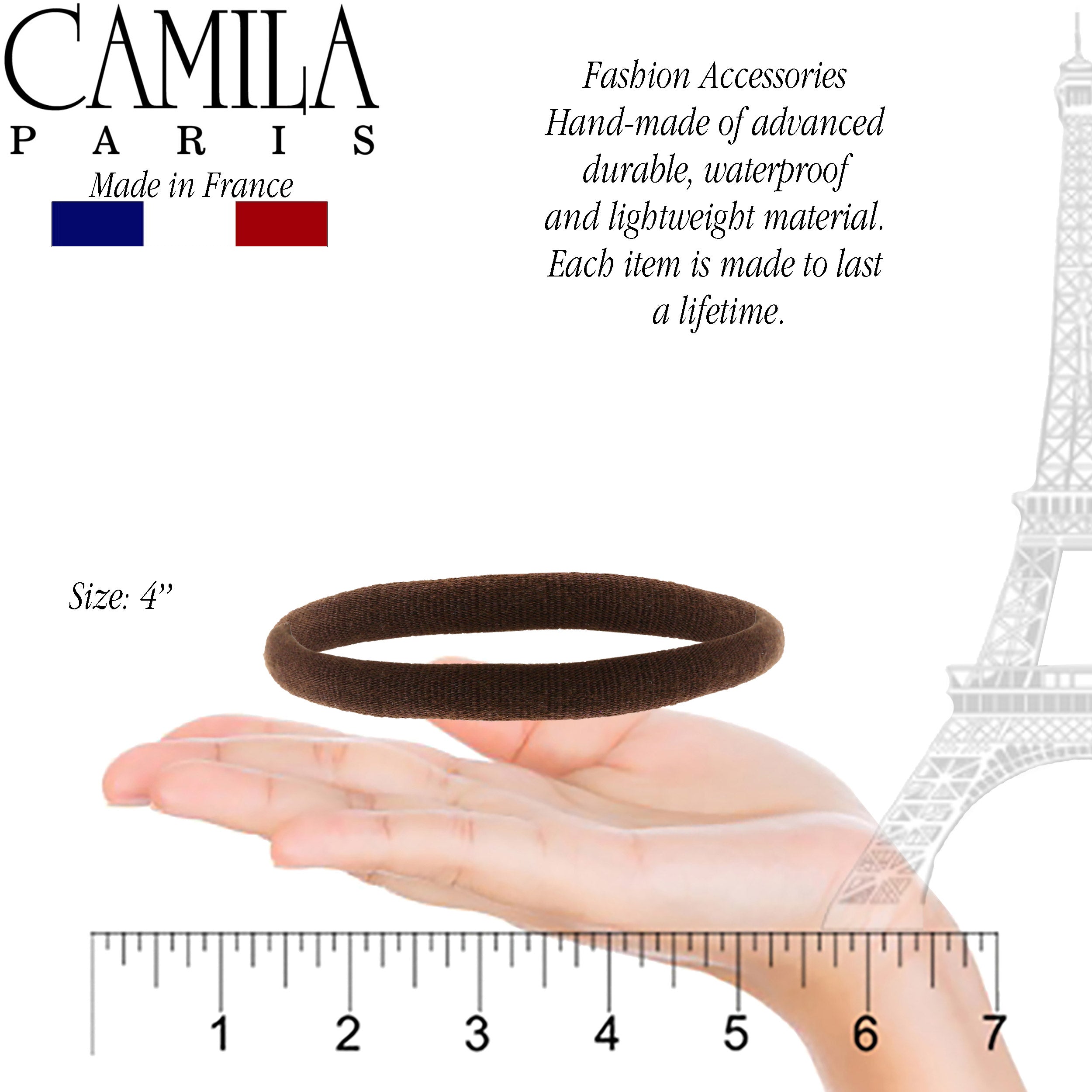 Camila Paris French hair tie cellulose acetate