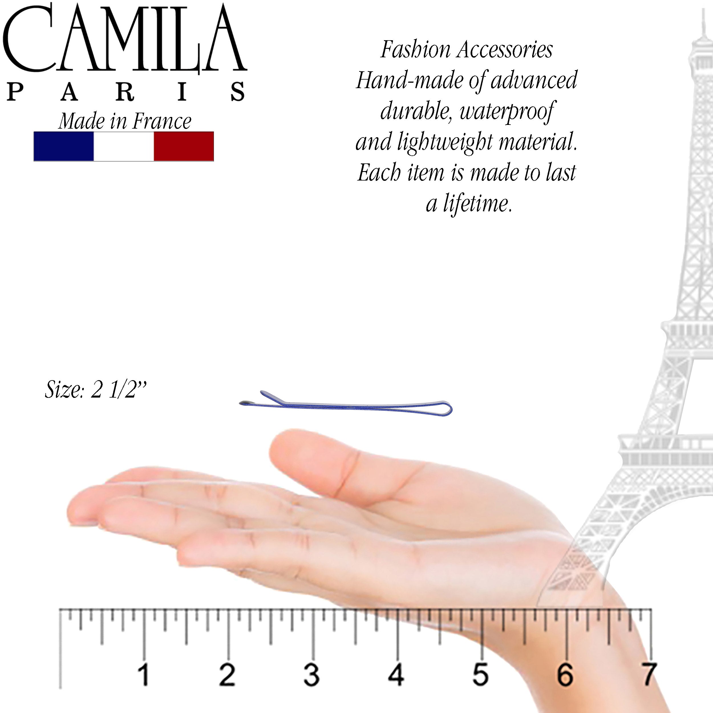 Camila Paris French hair slide cellulose acetate