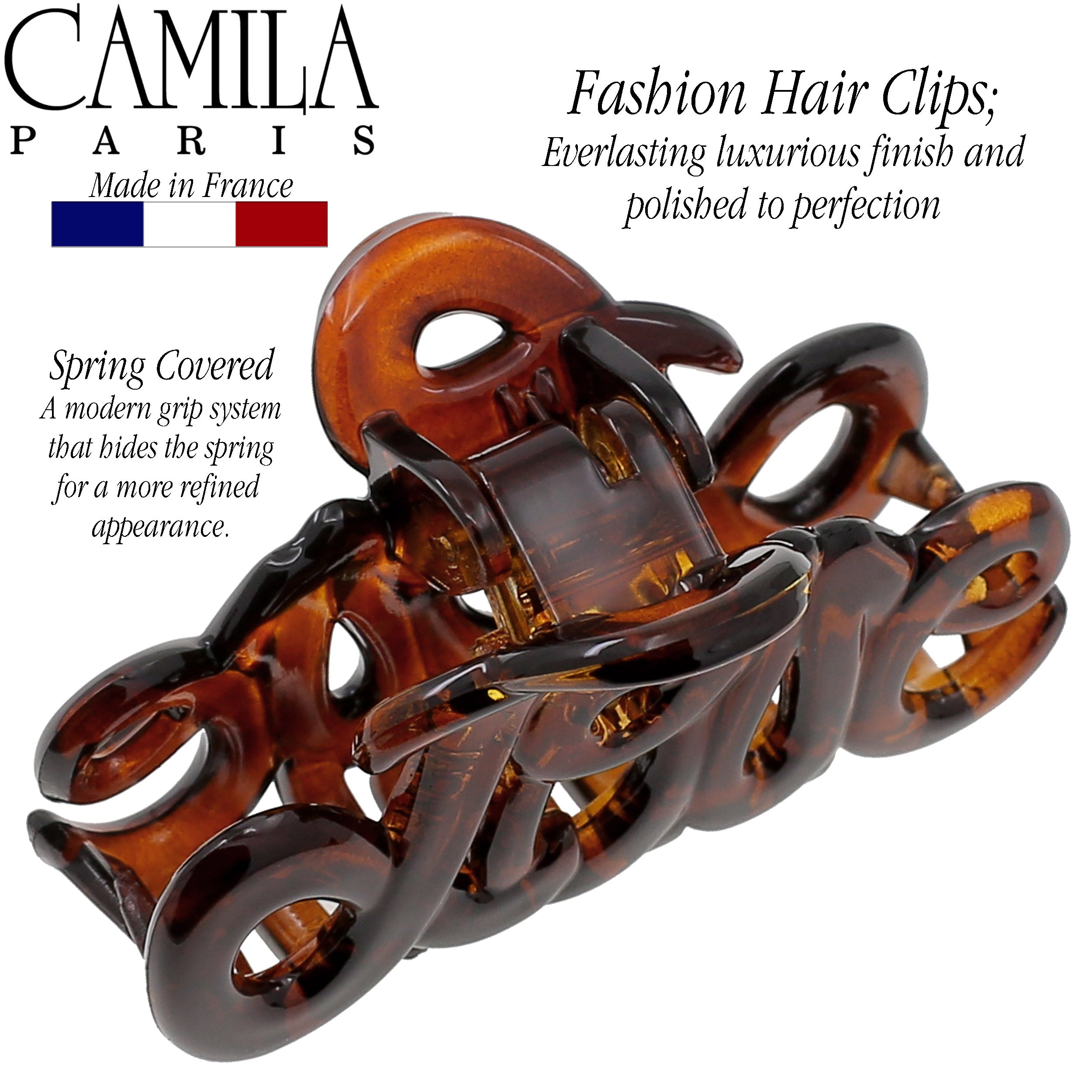 Camila Paris Love French hair clip cellulose acetate