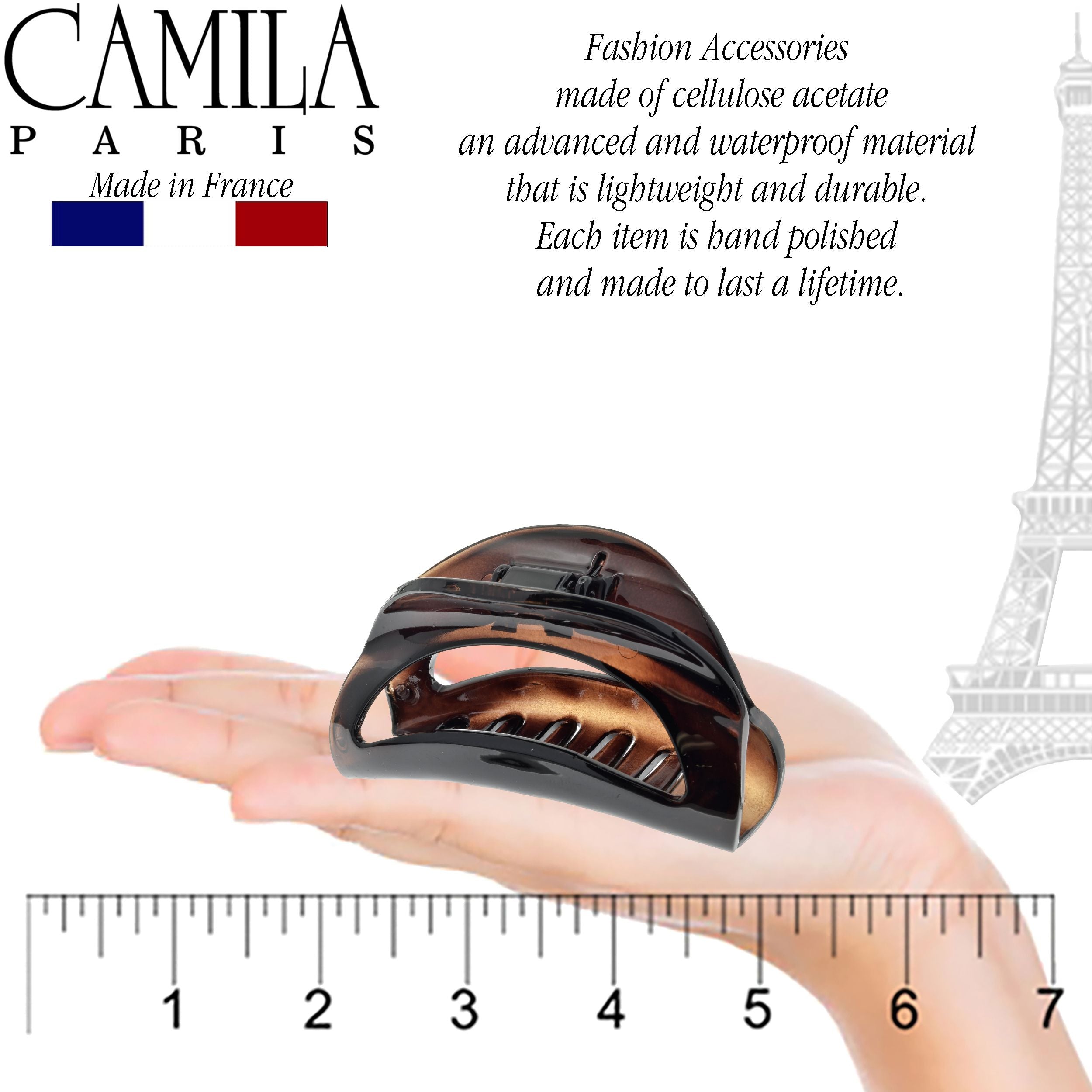 Camila Paris French hair clip cellulose acetate