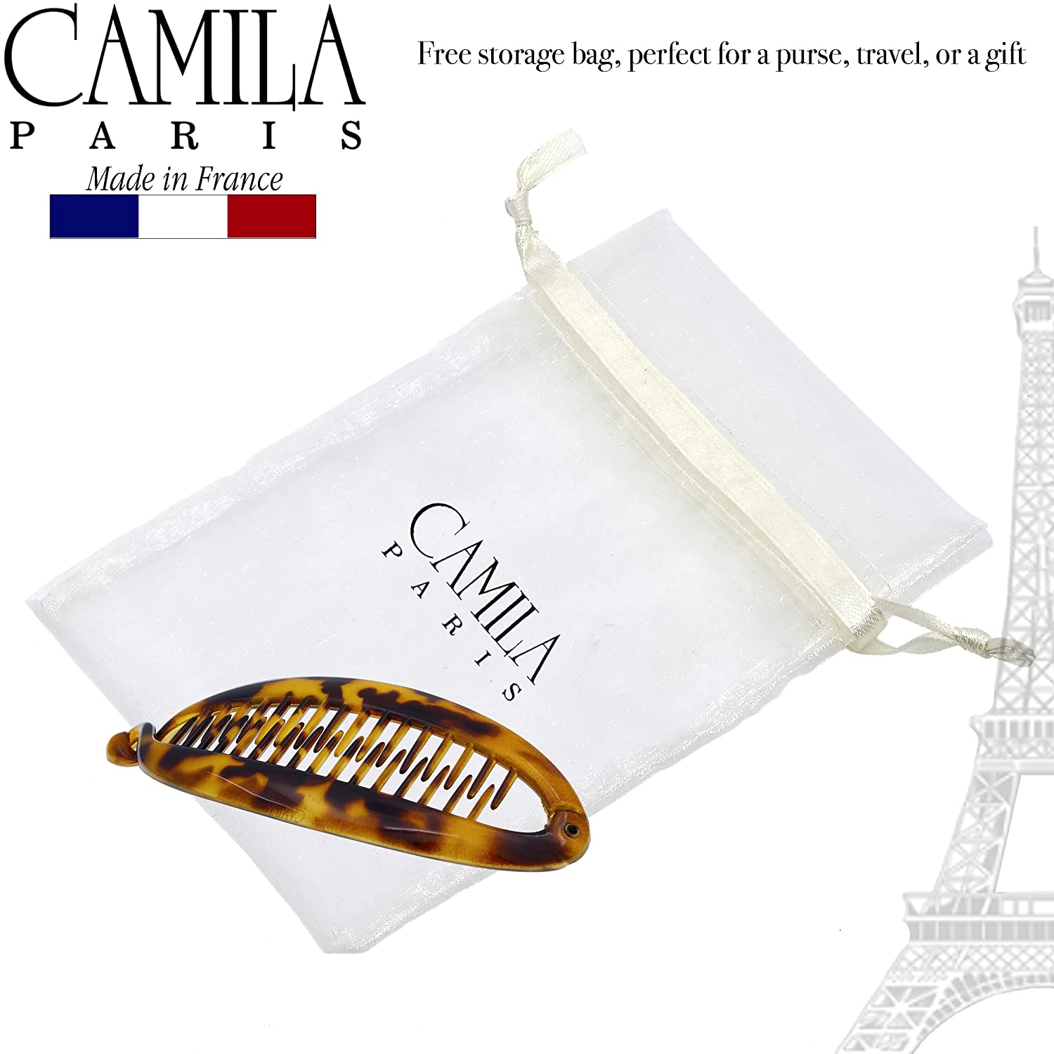 Camila Paris French banana clip cellulose acetate