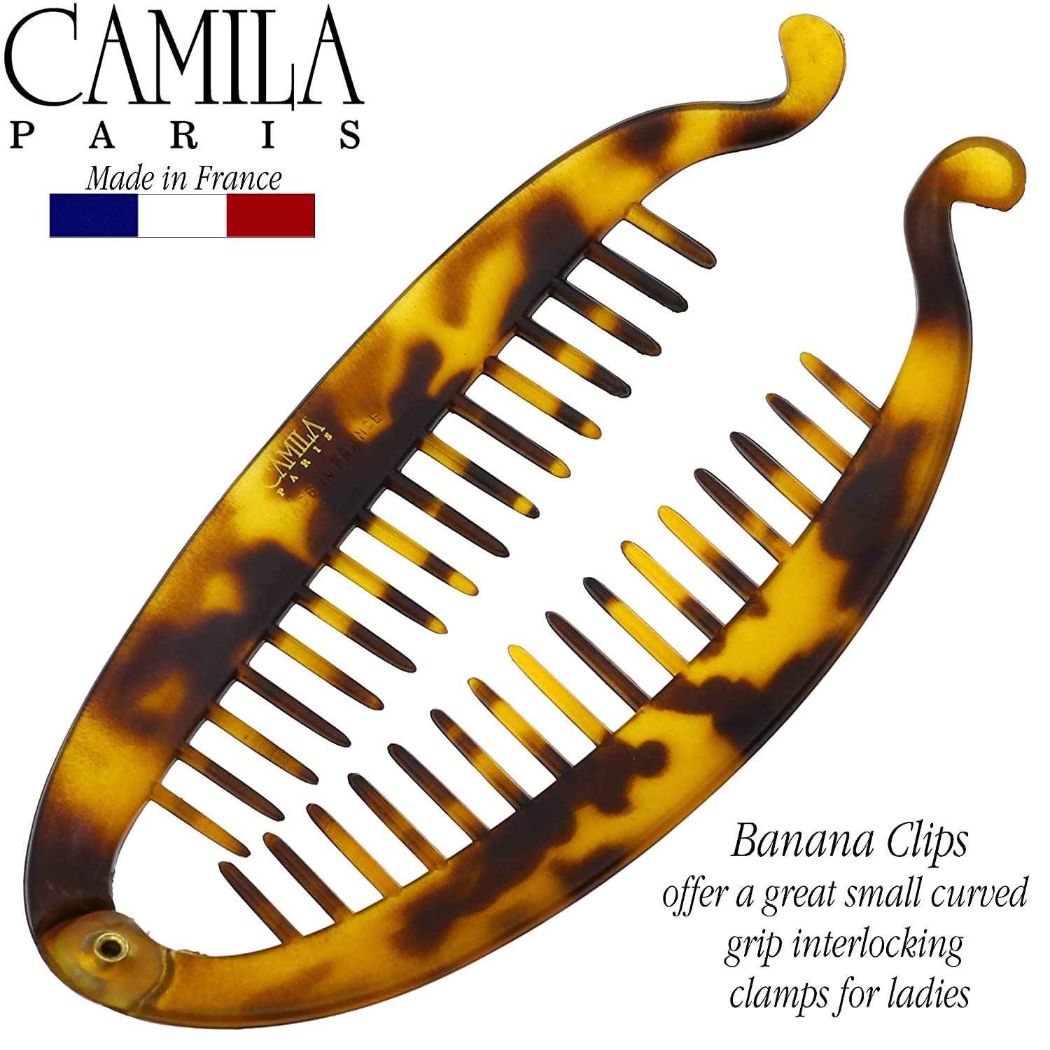 Camila Paris French banana clip cellulose acetate