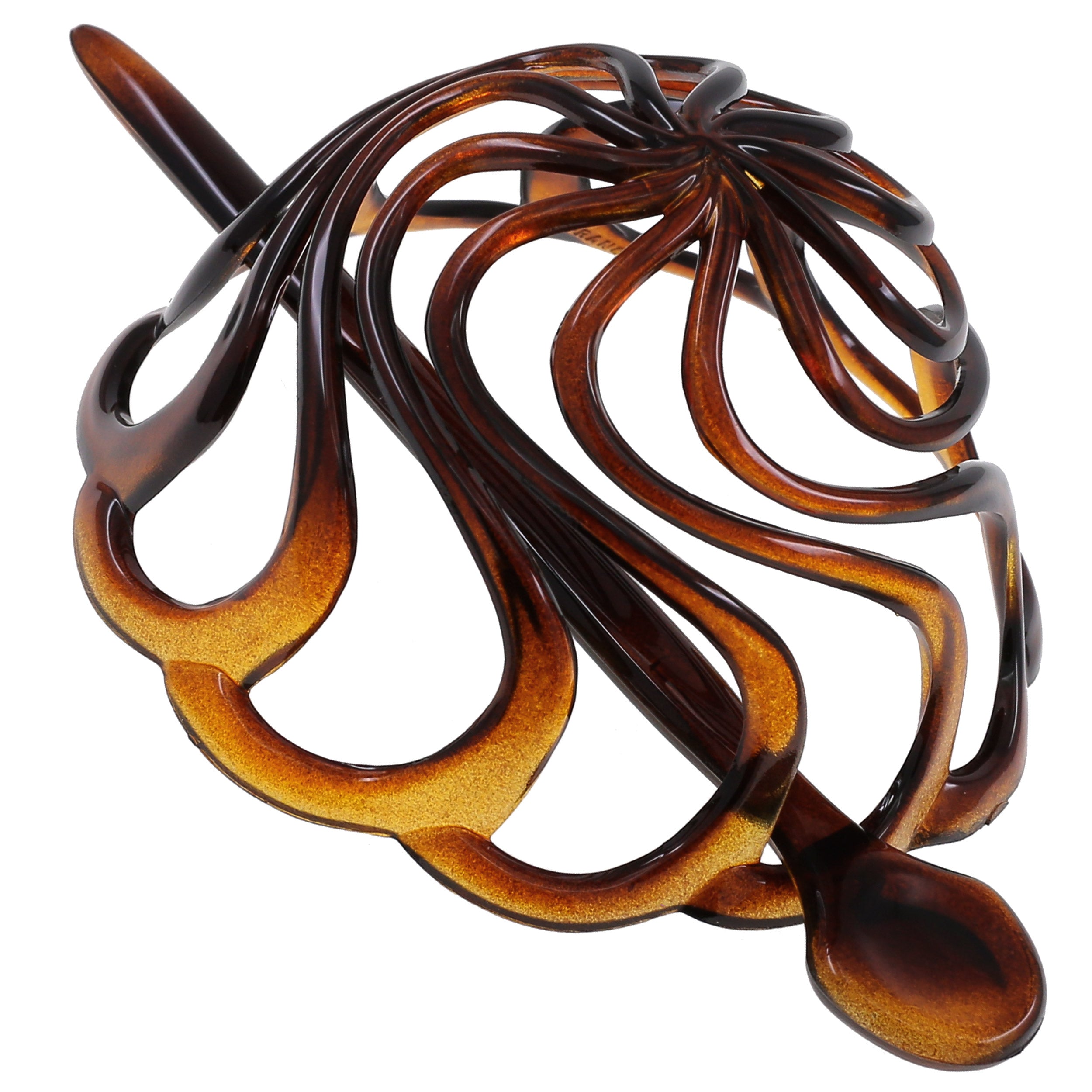 Camila Paris Tortoiseshell French bun holder cellulose acetate