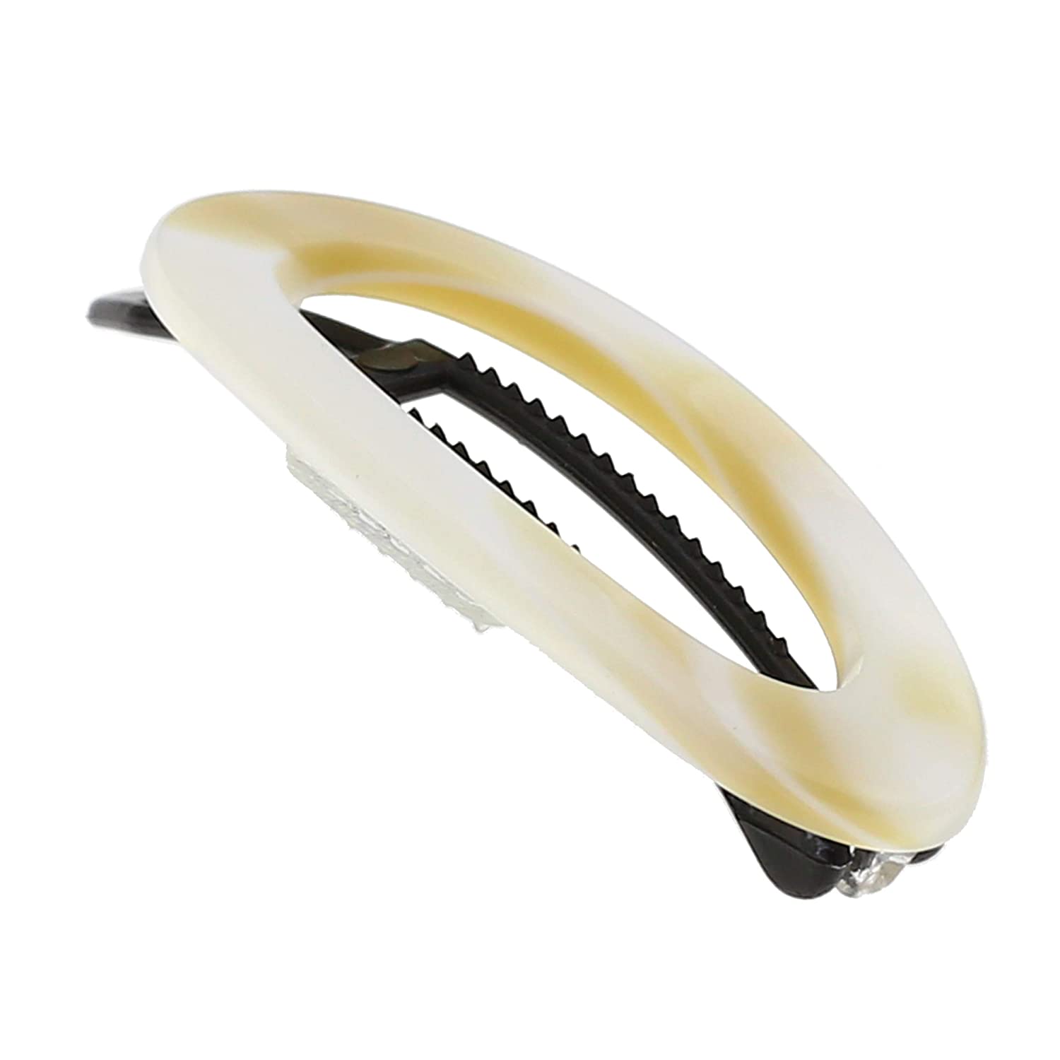 Camila Paris Beige 2 inch Metal-Free French barrette cellulose acetate
