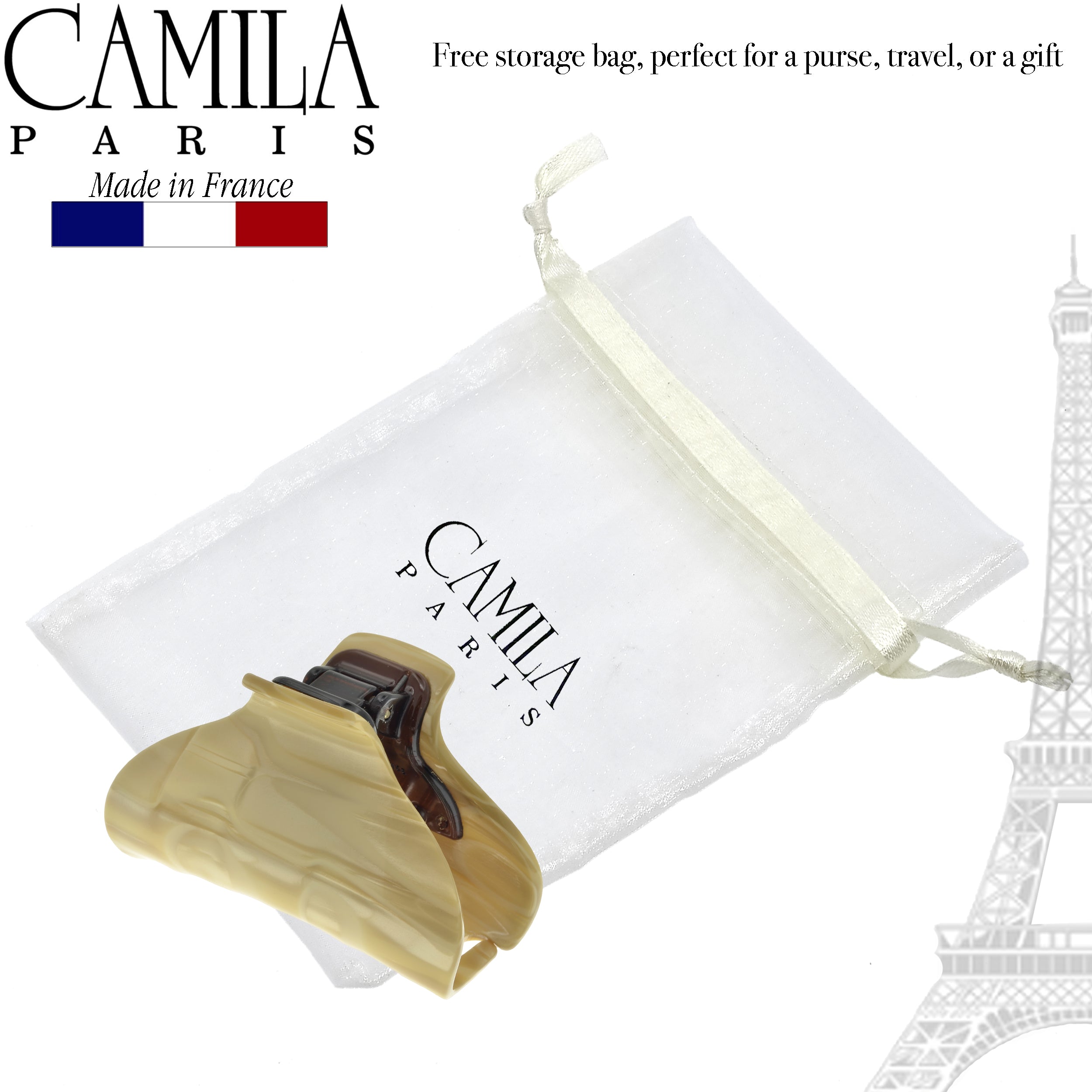 Camila Paris 2 Inch French hair clip cellulose acetate