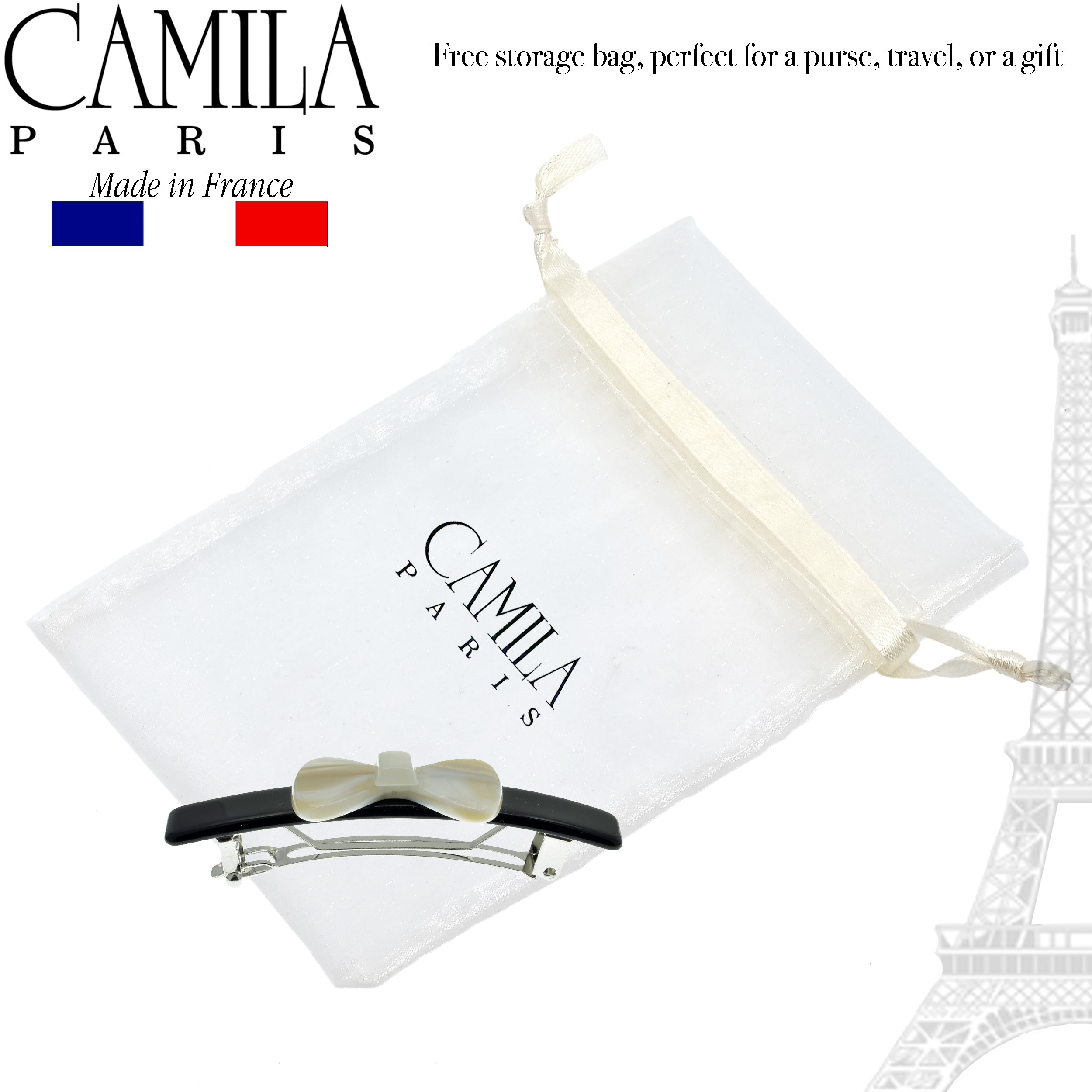 Camila Paris French barrette cellulose acetate handmade
