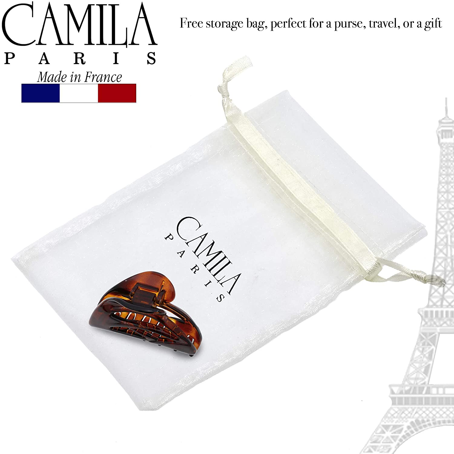 Camila Paris French hair clip cellulose acetate