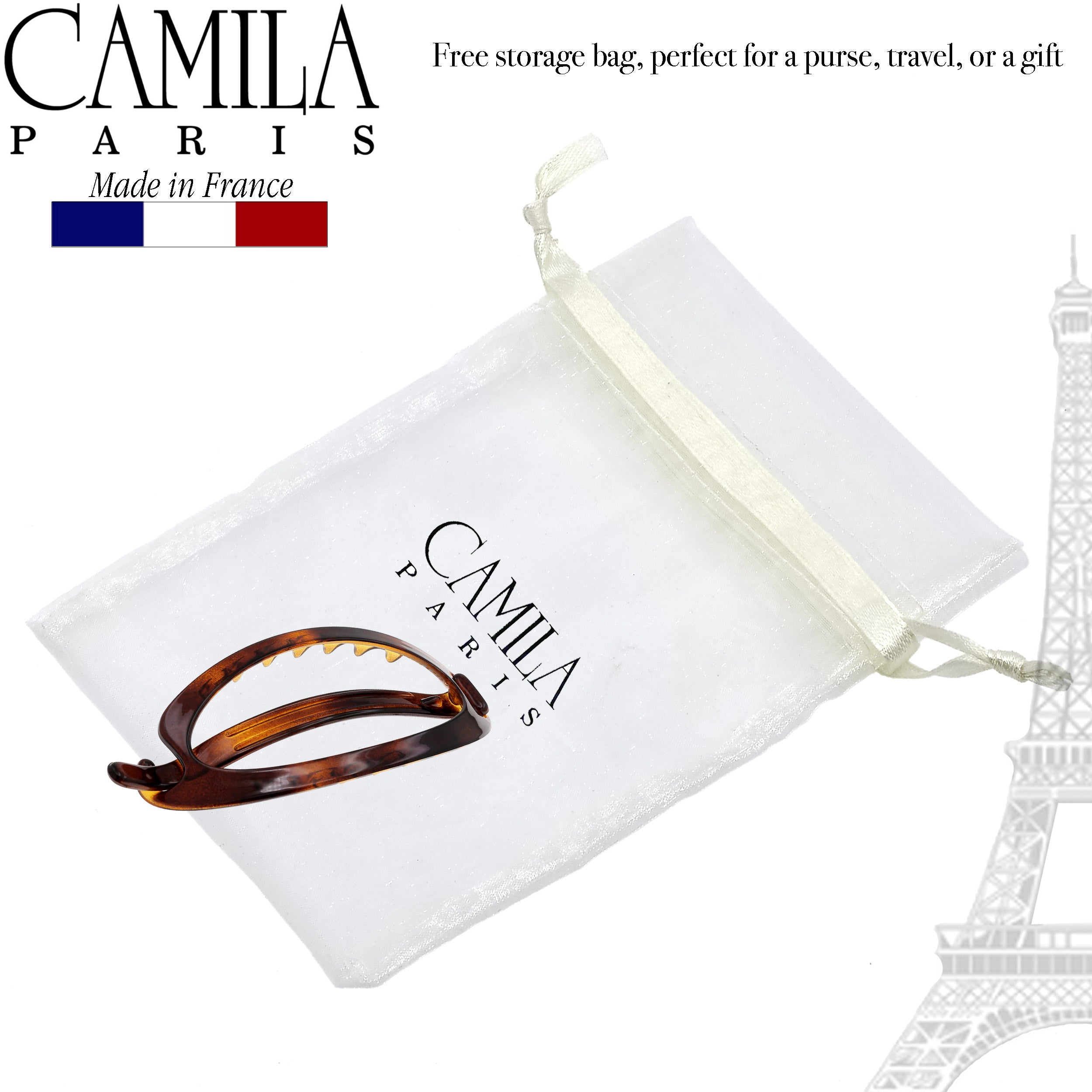 Camila Paris Metal-Free French barrette cellulose acetate
