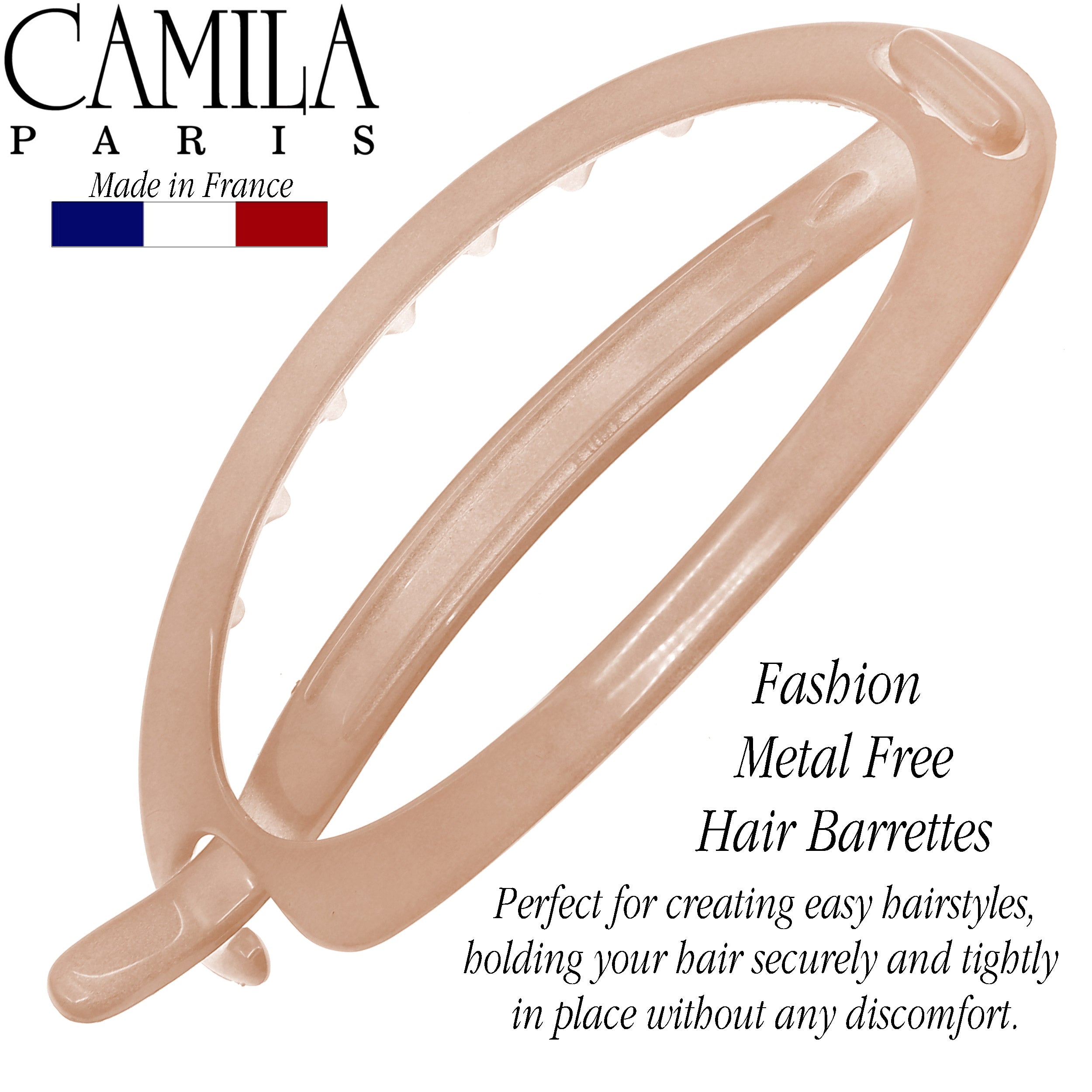Camila Paris Metal-Free French barrette cellulose acetate