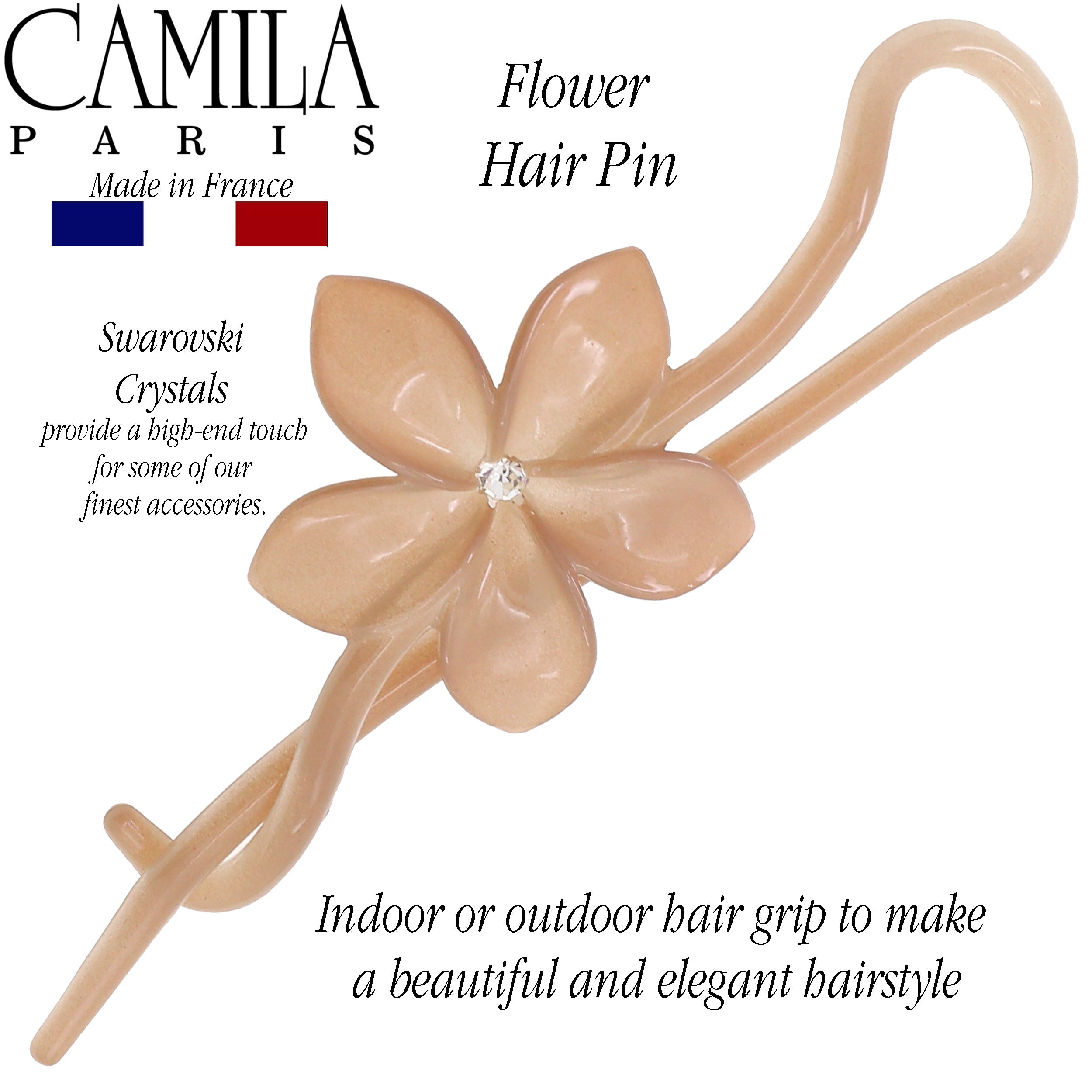 Camila Paris Flow French hair stick cellulose acetate