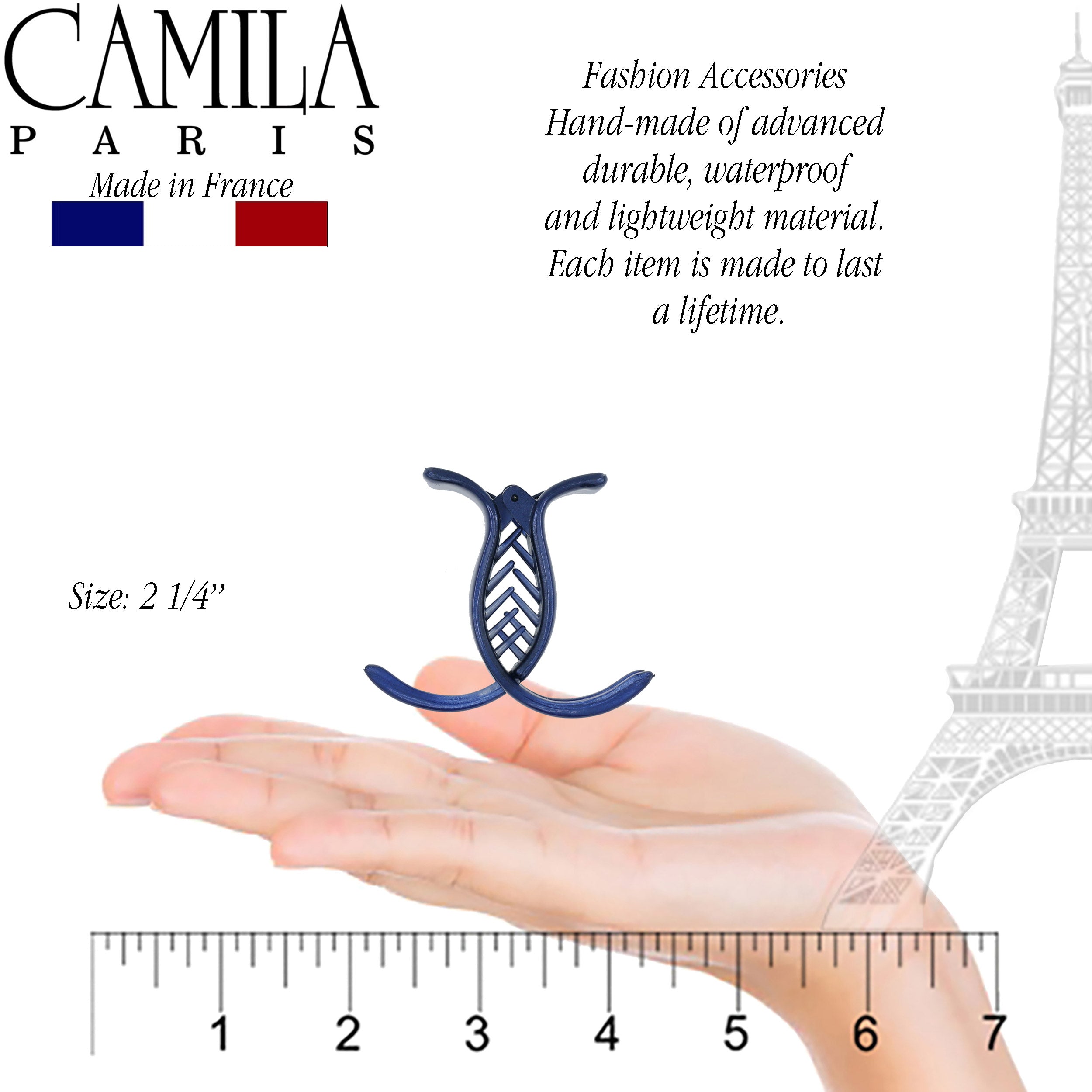 Camila Paris Lily French hair clip cellulose acetate