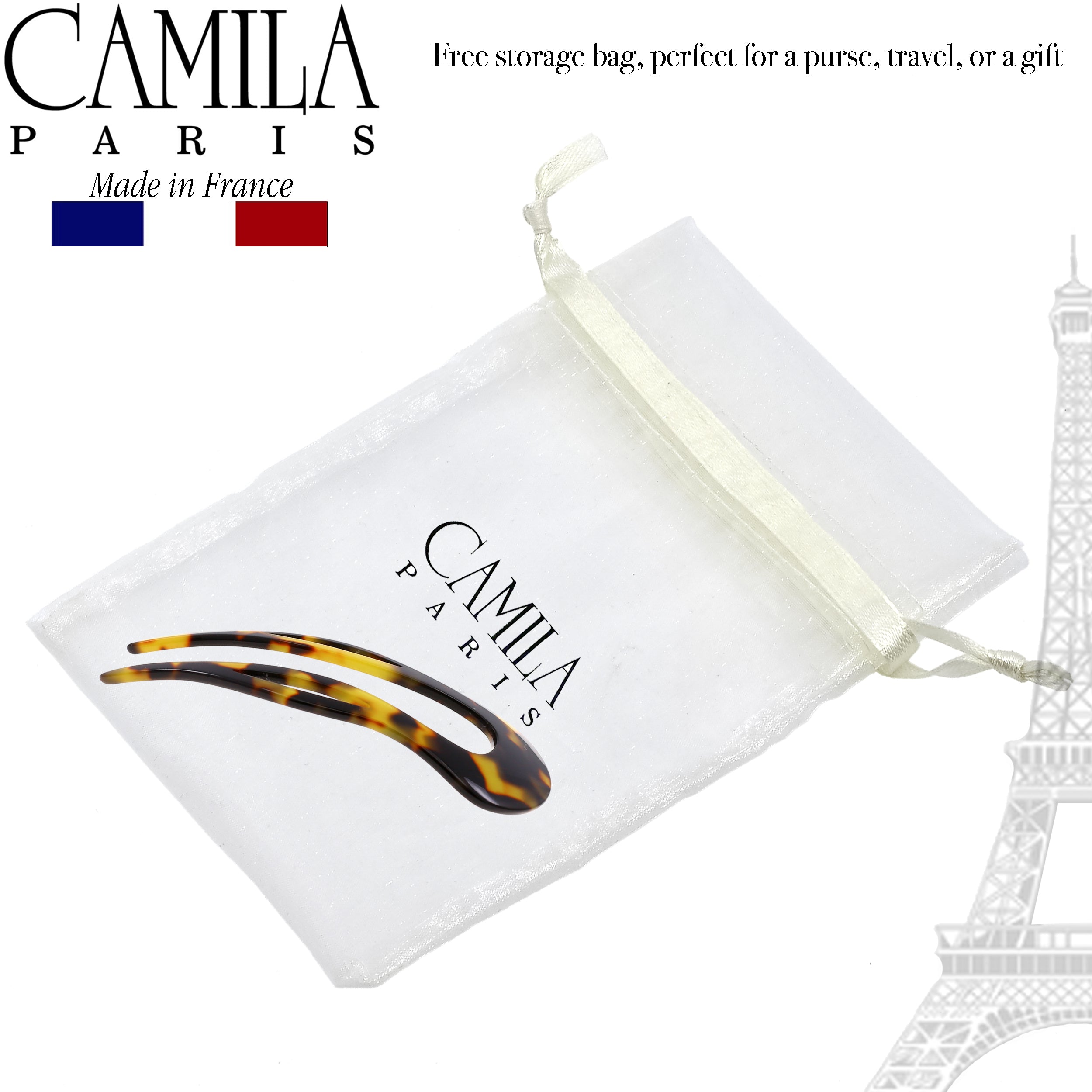 Camila Paris French hair stick cellulose acetate