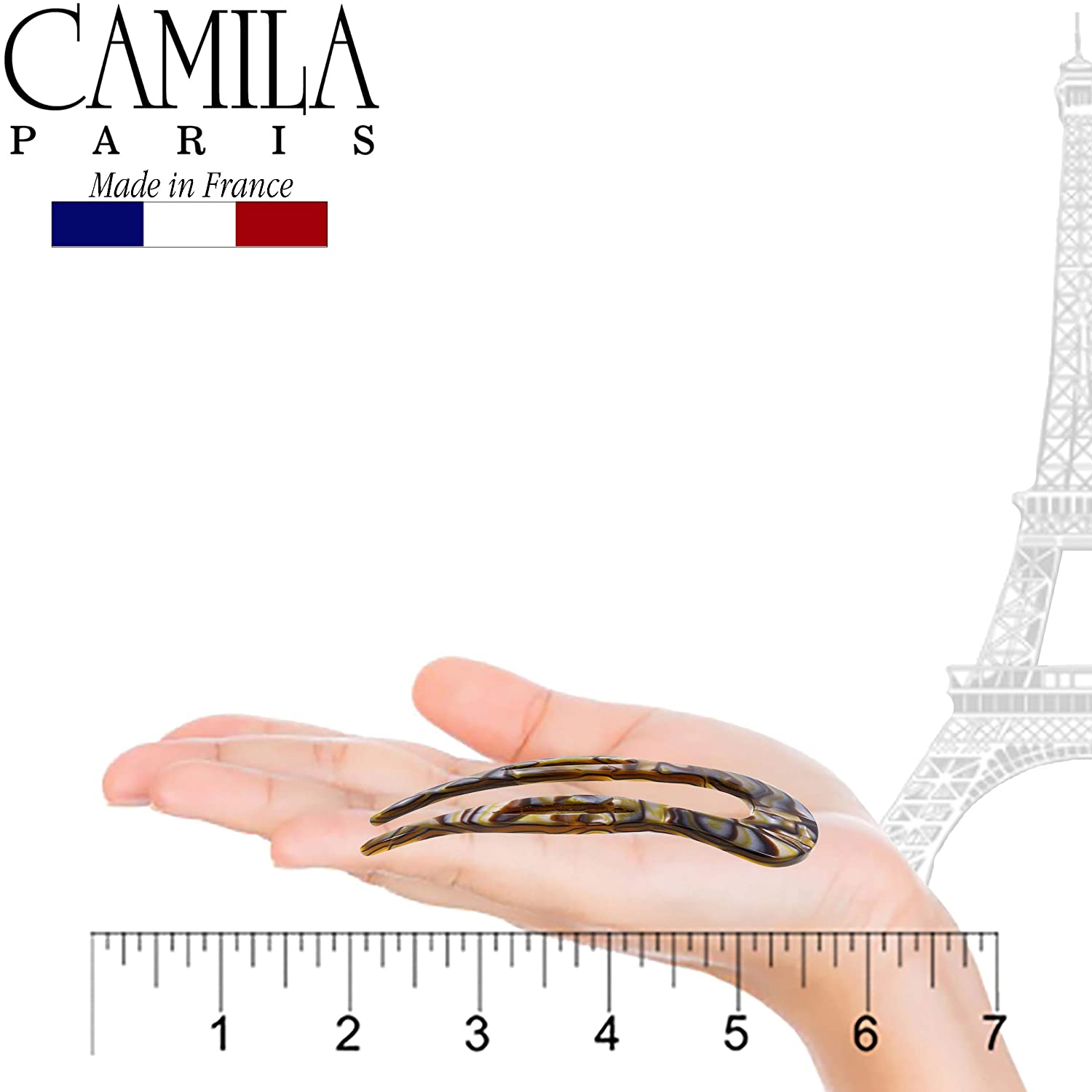 Camila Paris Onyx French hair stick cellulose acetate