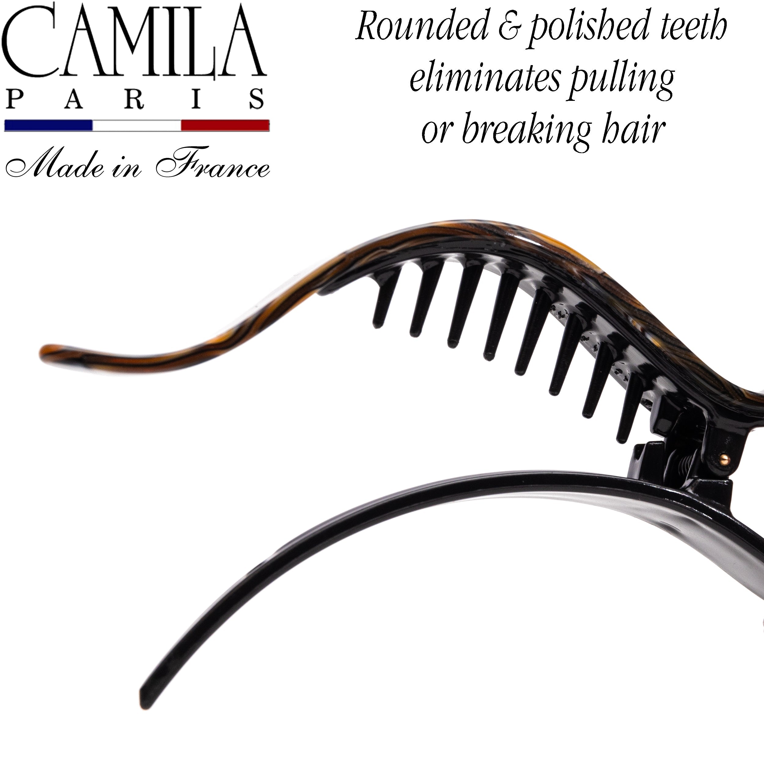 Camila Paris French claw clip cellulose acetate handmade