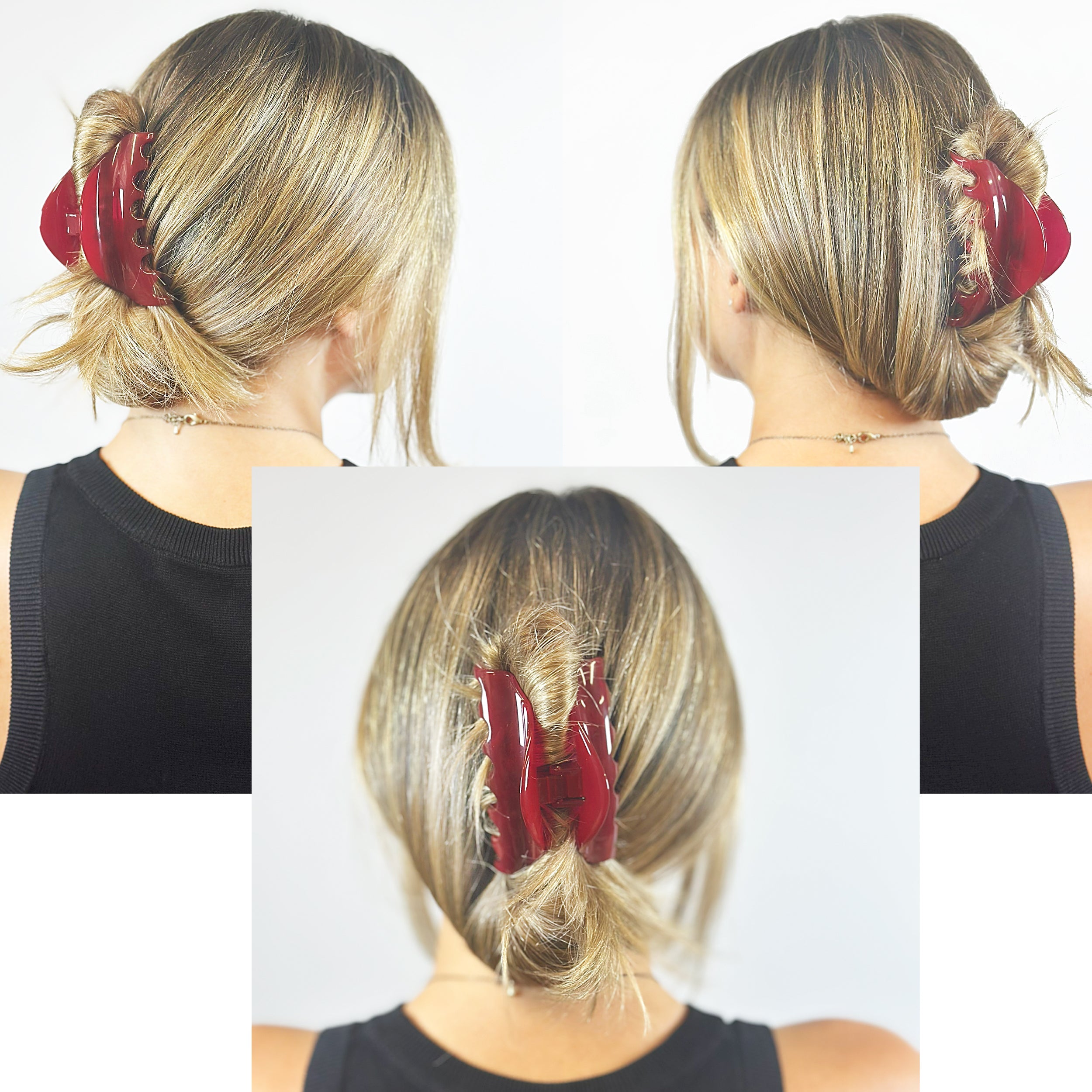 Camila Paris Tortoiseshell Sirena French hair clip cellulose acetate