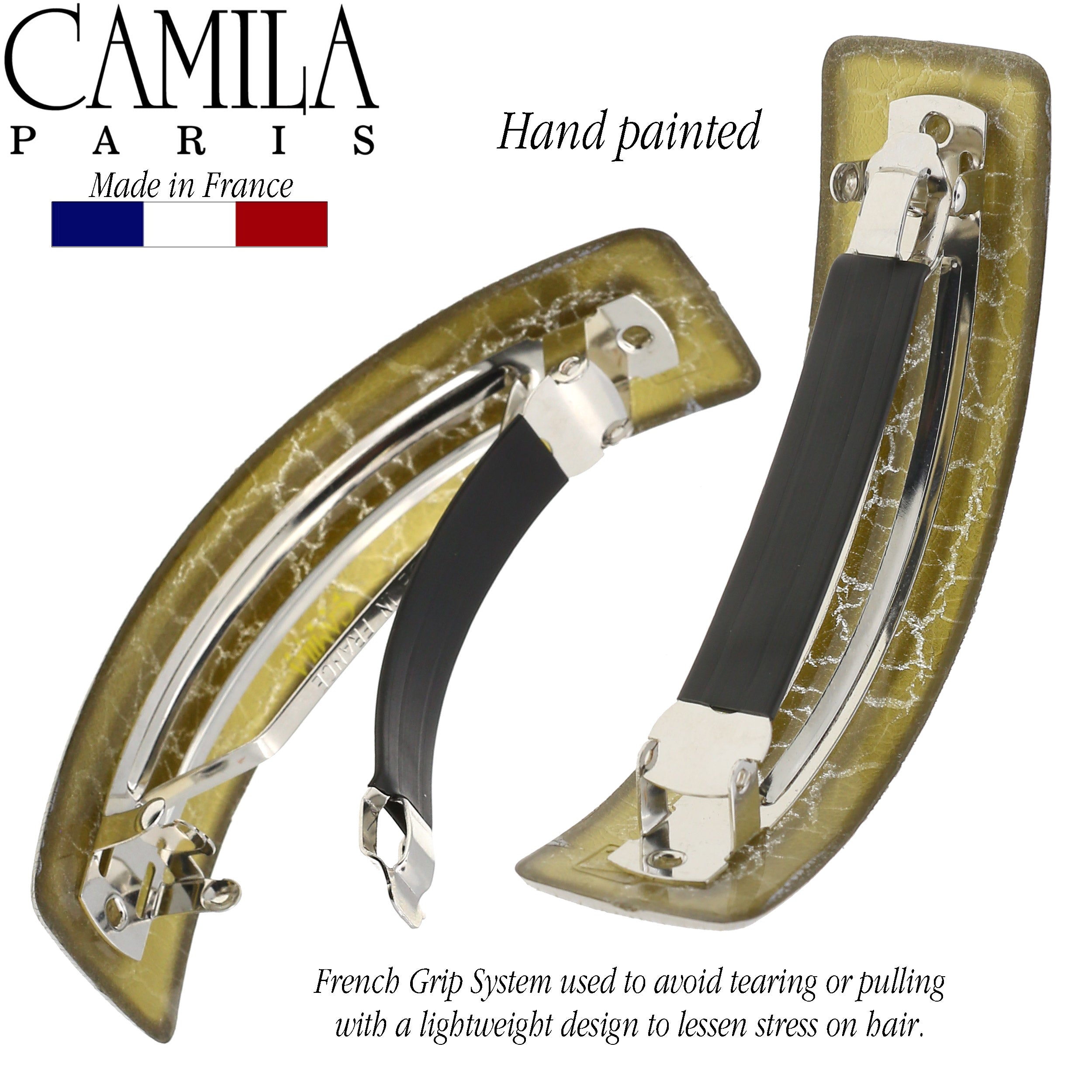 Camila Paris French barrette cellulose acetate