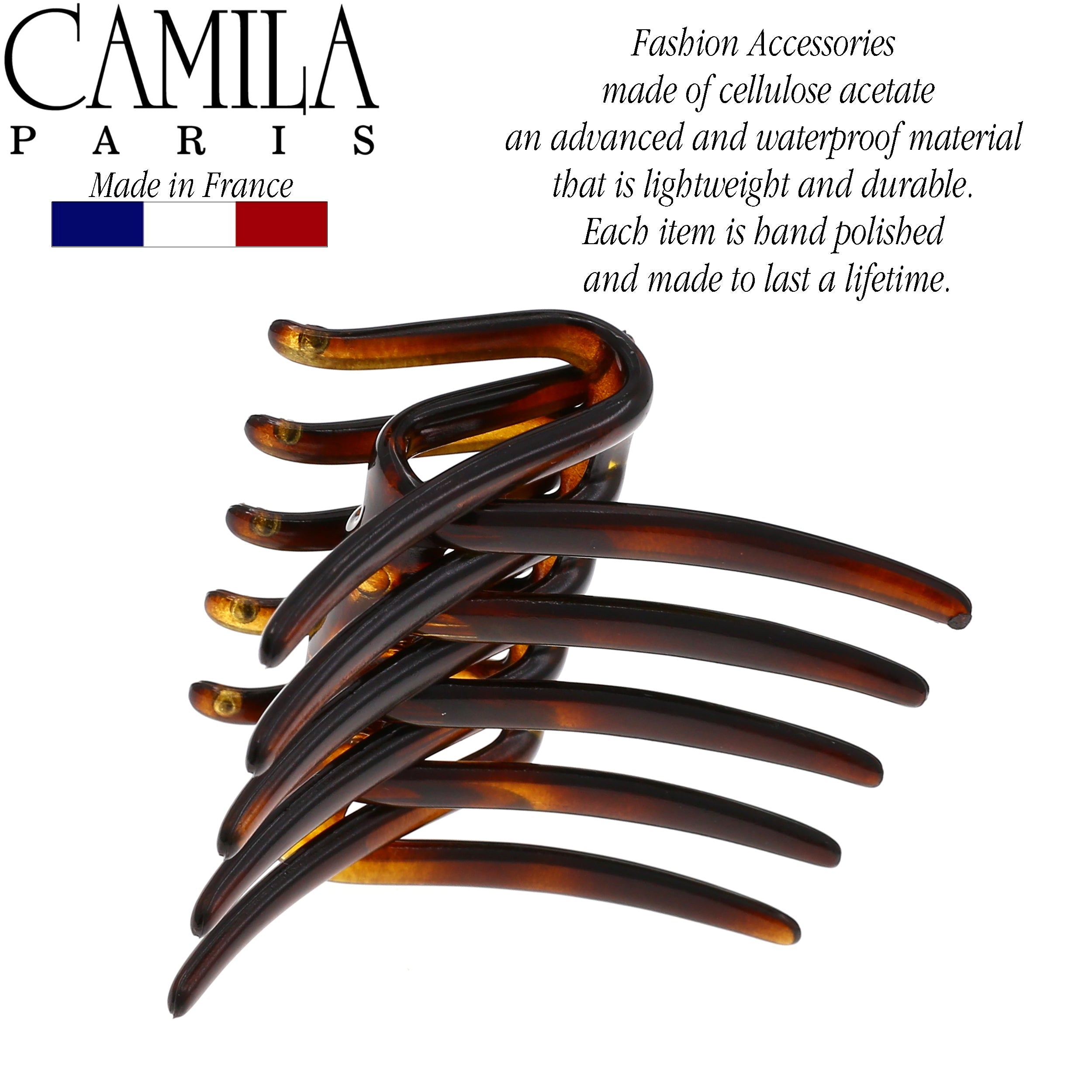 Camila Paris Detangling French side comb cellulose acetate