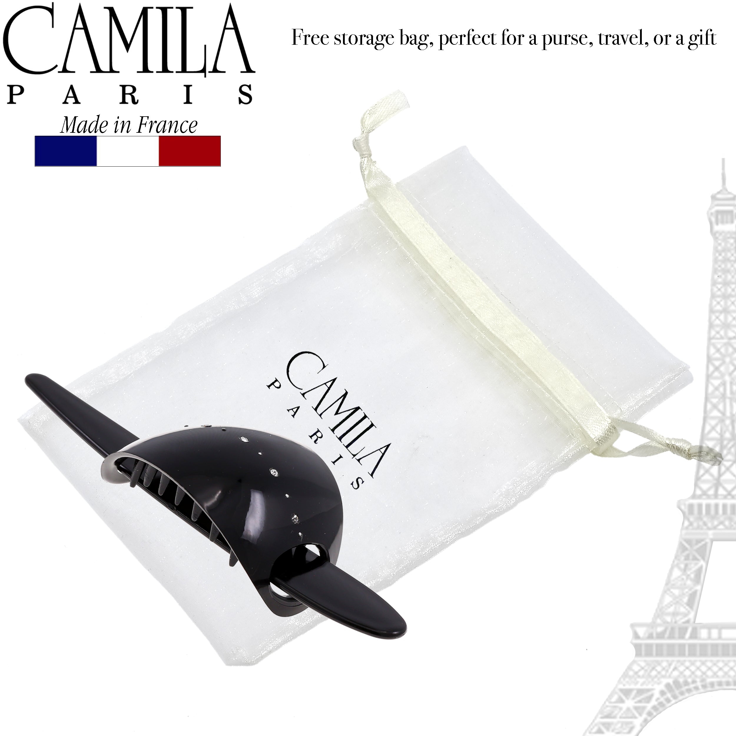 Camila Paris Yellow French bun holder cellulose acetate