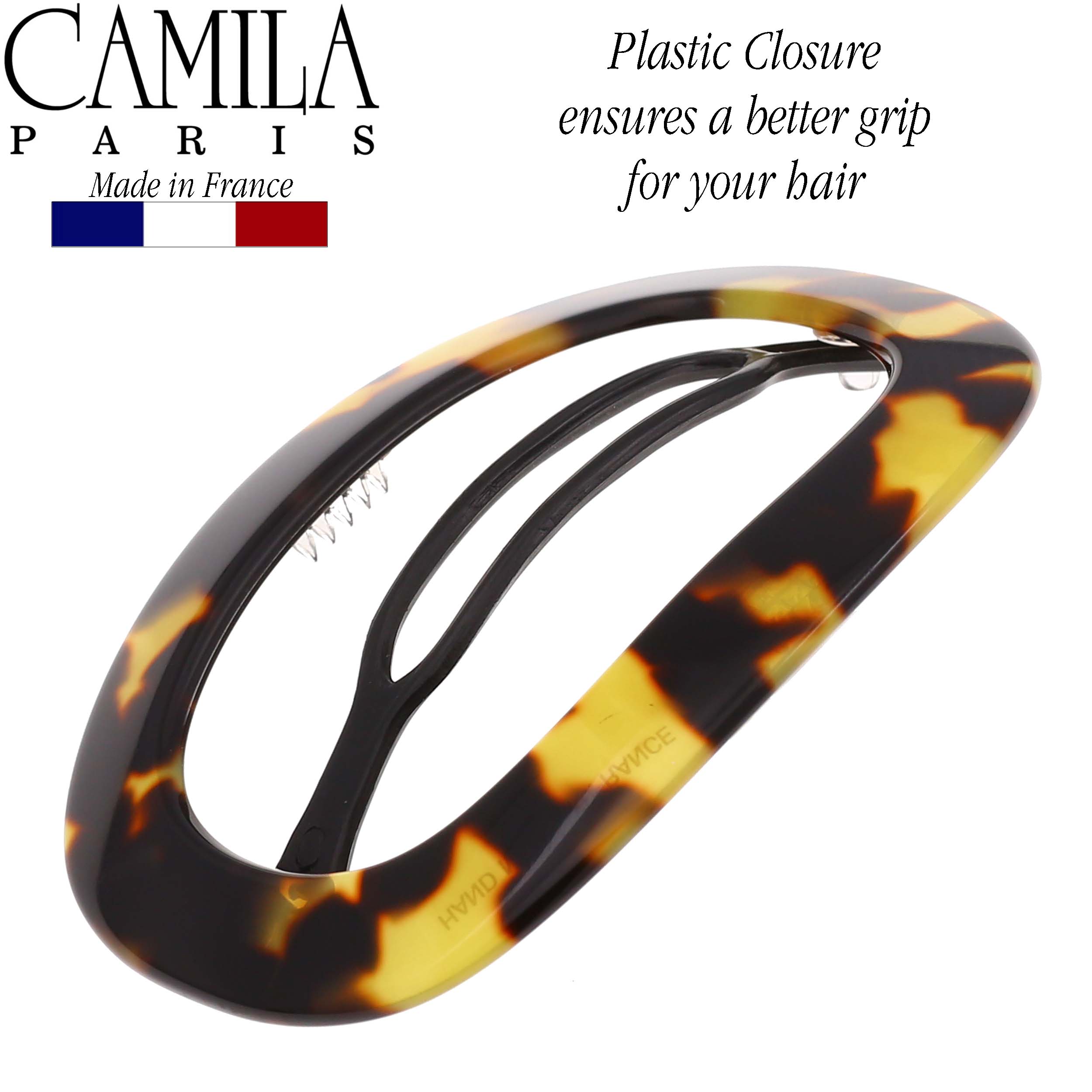 Camila Paris Metal-Free French barrette cellulose acetate handmade