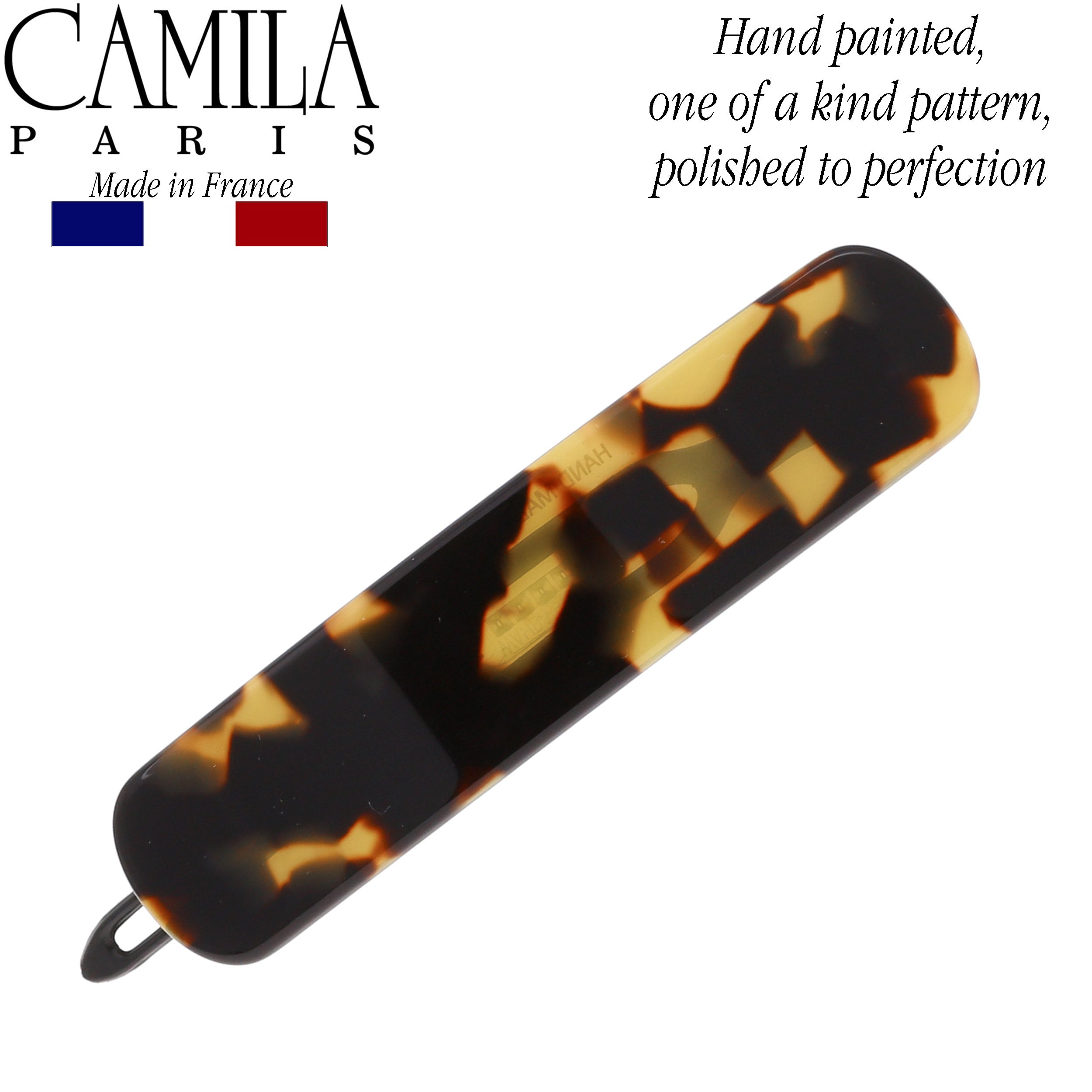 Camila Paris Metal-Free French barrette cellulose acetate handmade