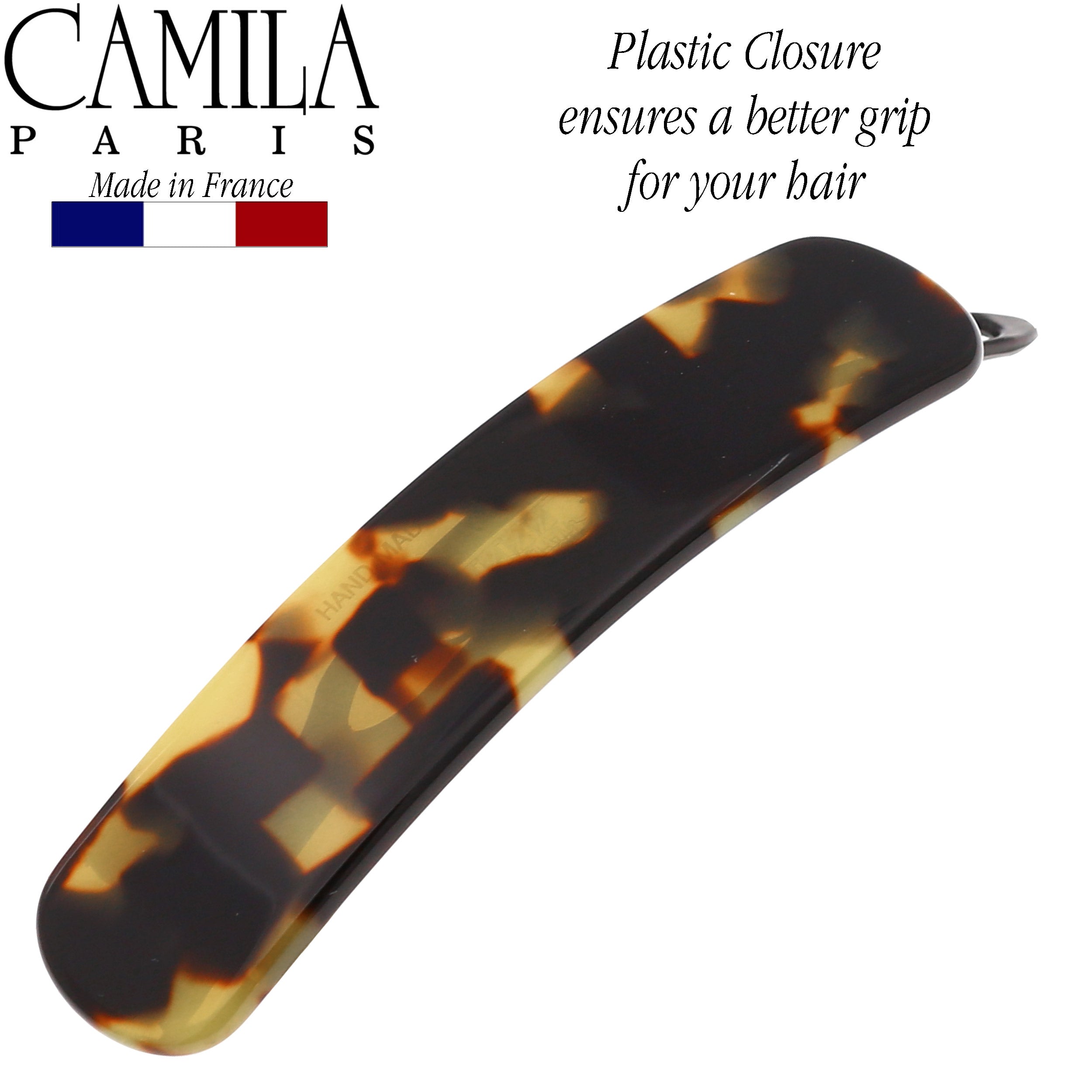 Camila Paris Metal-Free French barrette cellulose acetate handmade