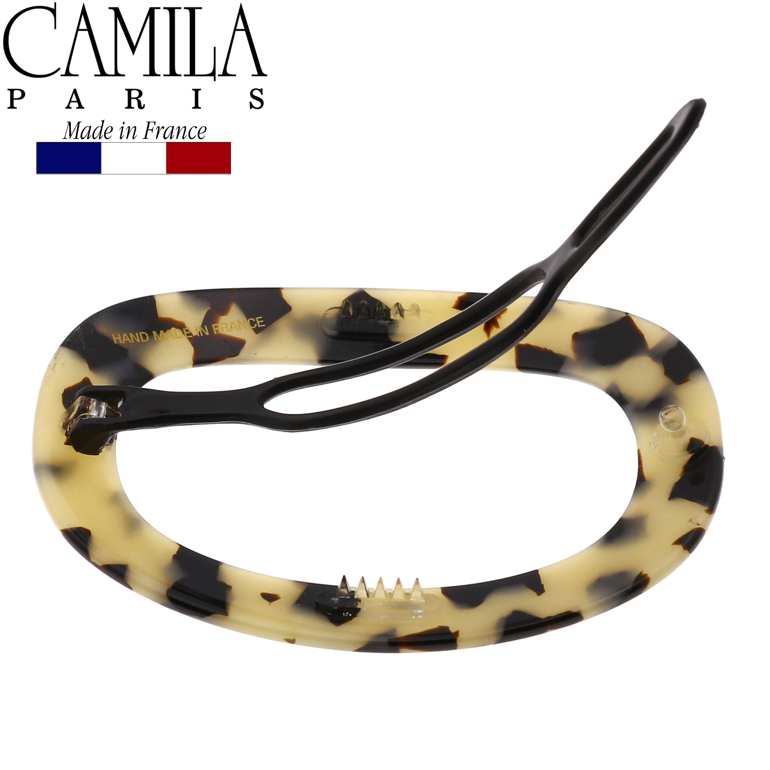 Camila Paris Metal-Free French barrette cellulose acetate handmade