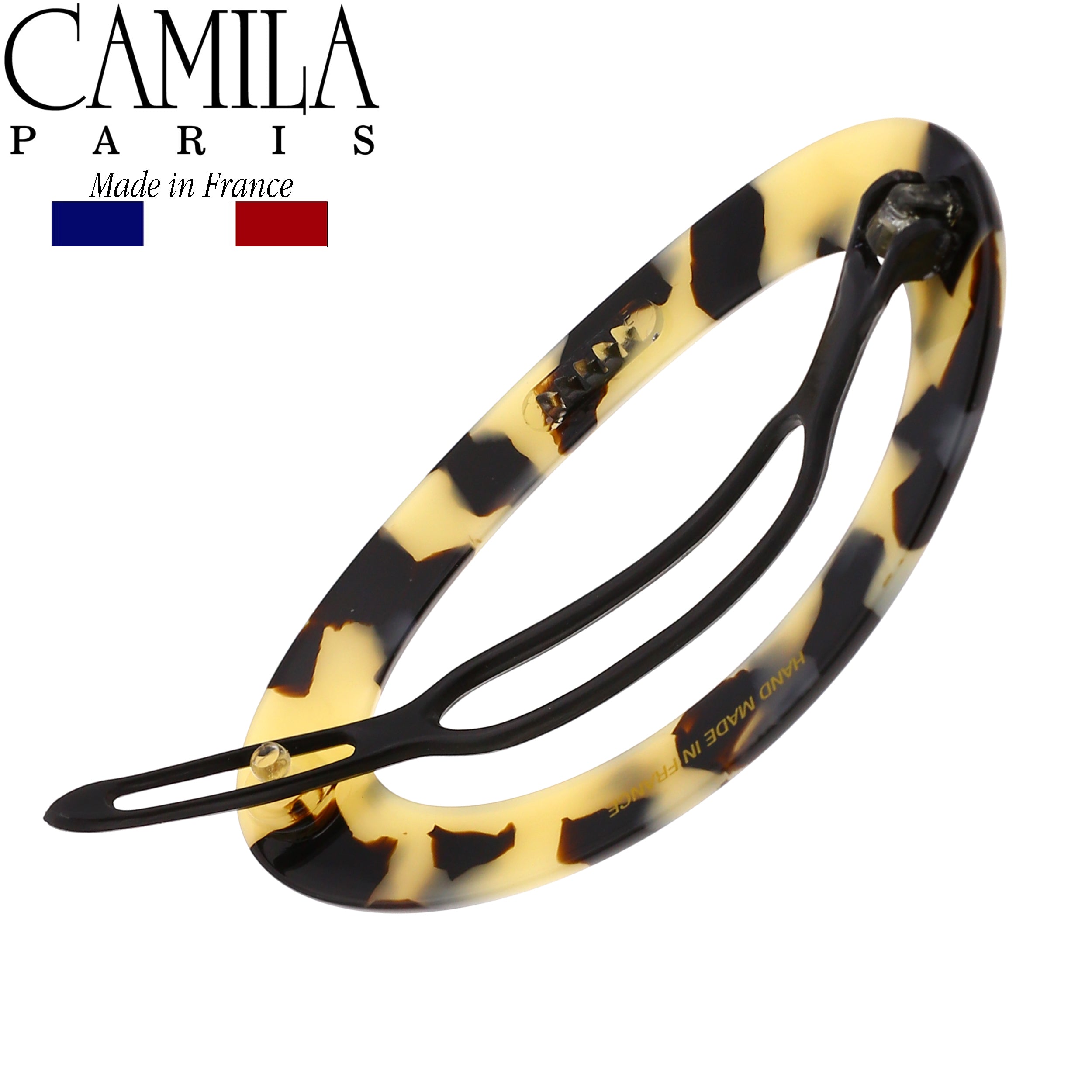 Camila Paris Metal-Free French barrette cellulose acetate handmade