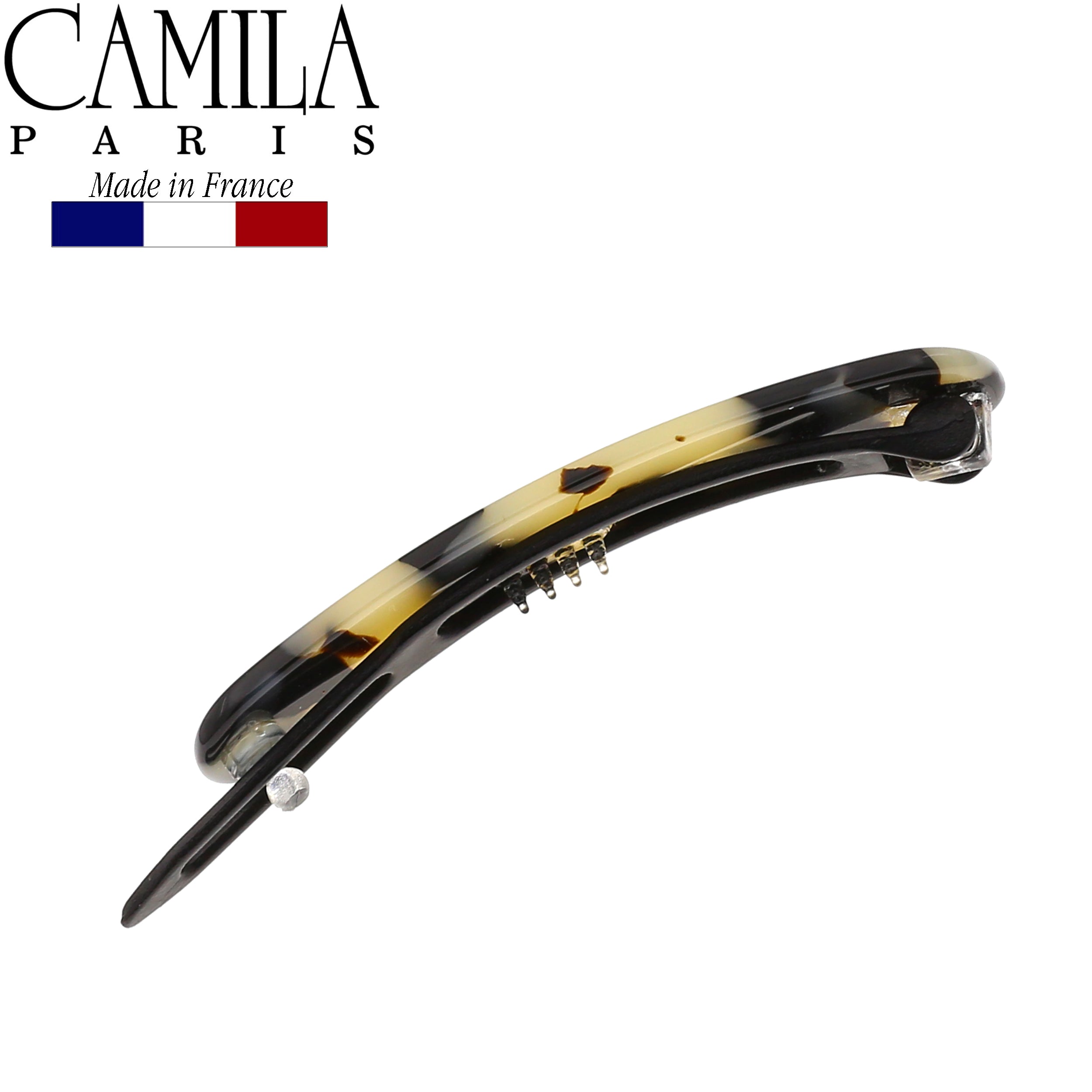 Camila Paris 3 Inch Metal-Free French barrette cellulose acetate handmade