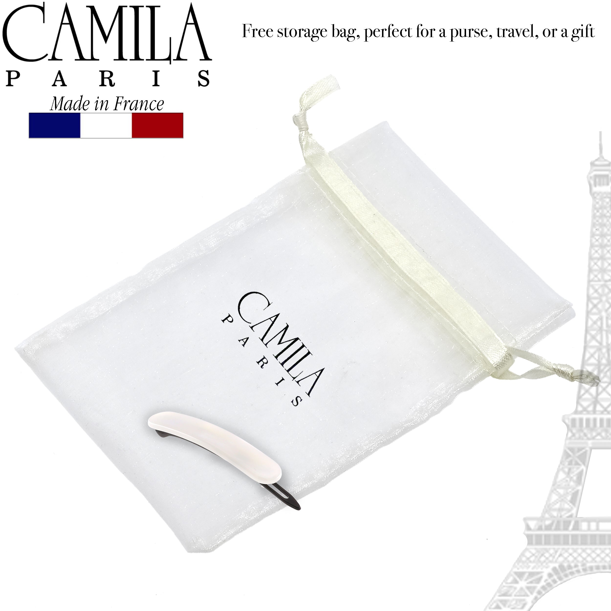 Camila Paris Metal-Free French barrette cellulose acetate handmade