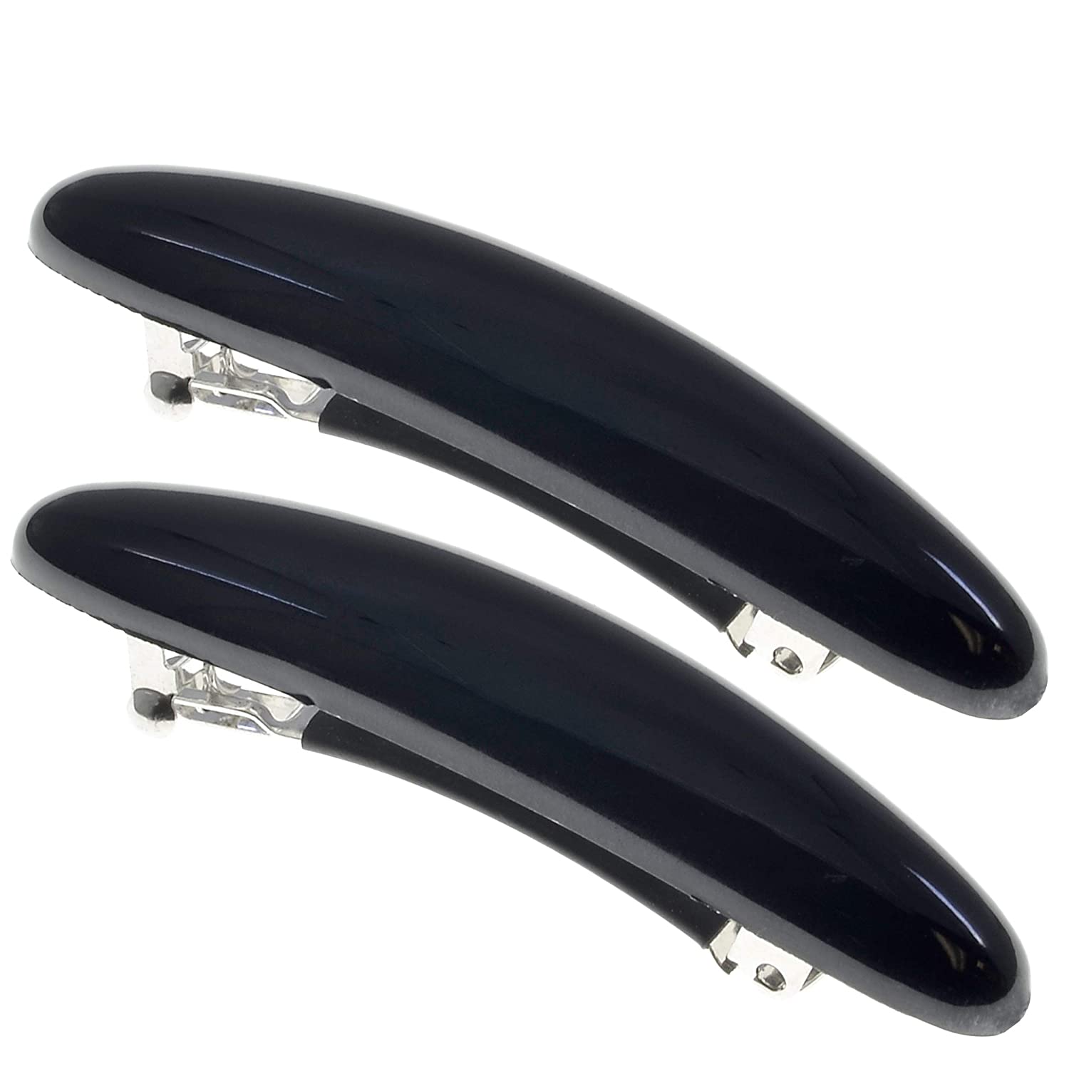 Camila Paris Green/Gray French barrette cellulose acetate