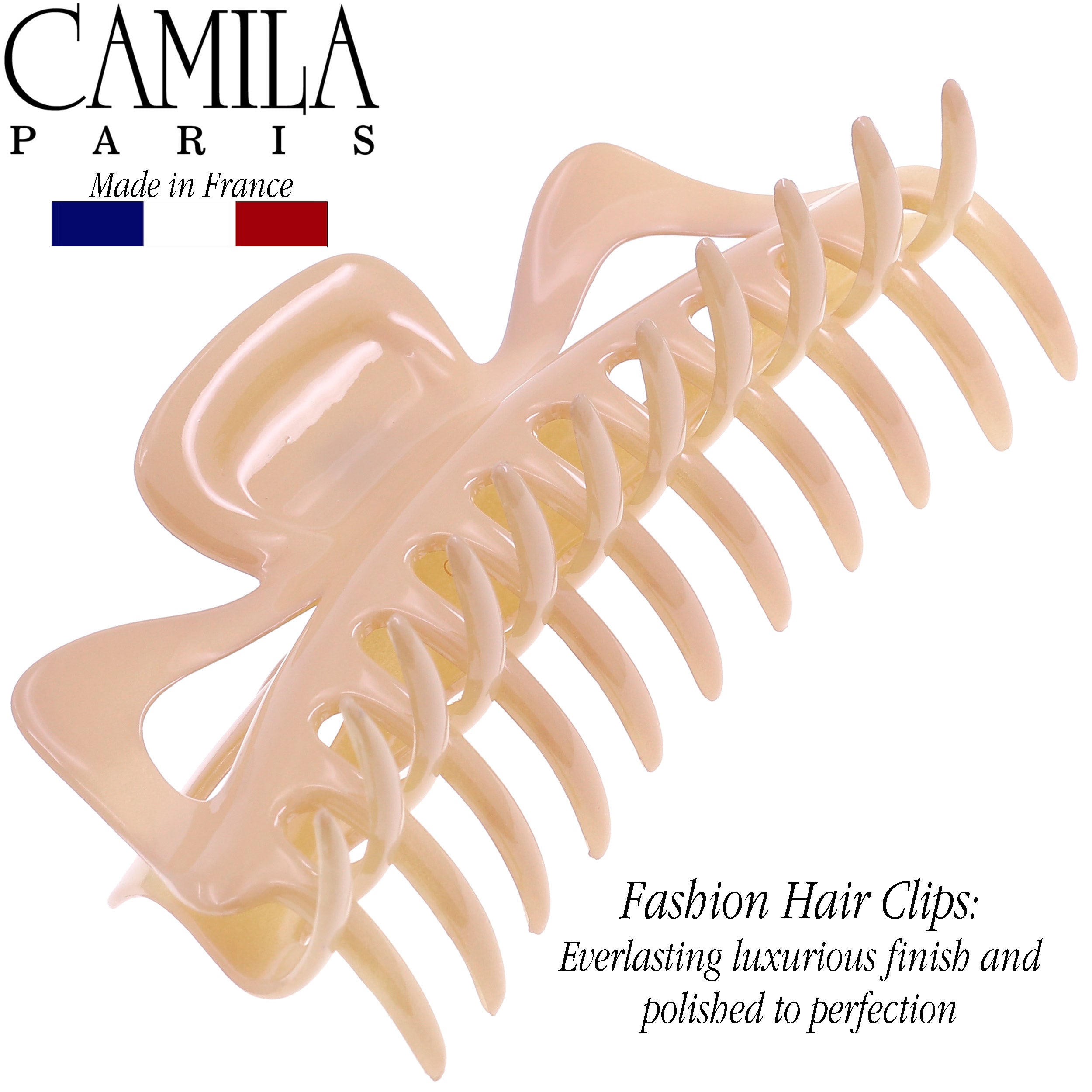 Camila Paris Elizabeth French hair clip cellulose acetate