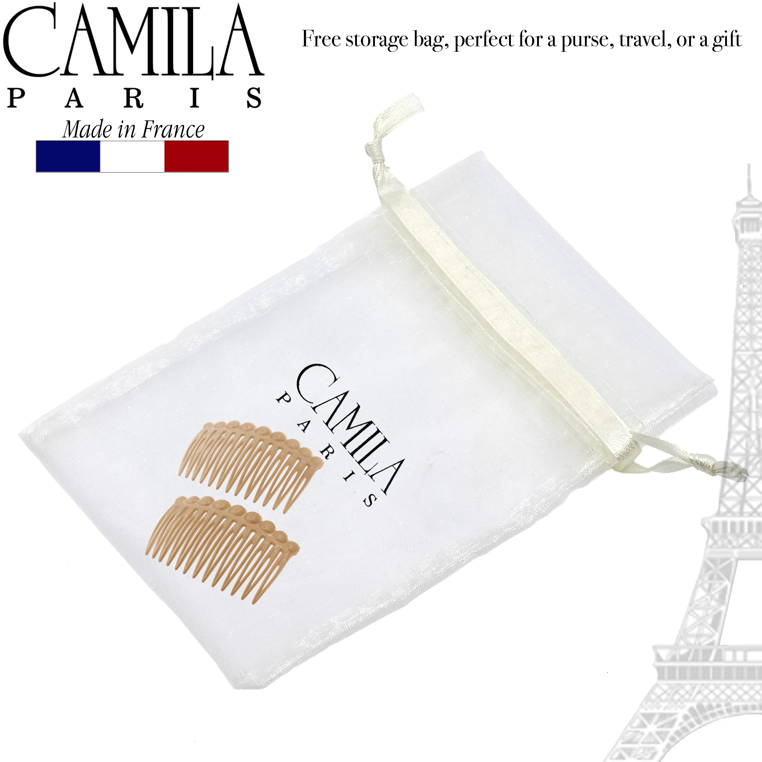 Camila Paris Detangling French side comb cellulose acetate