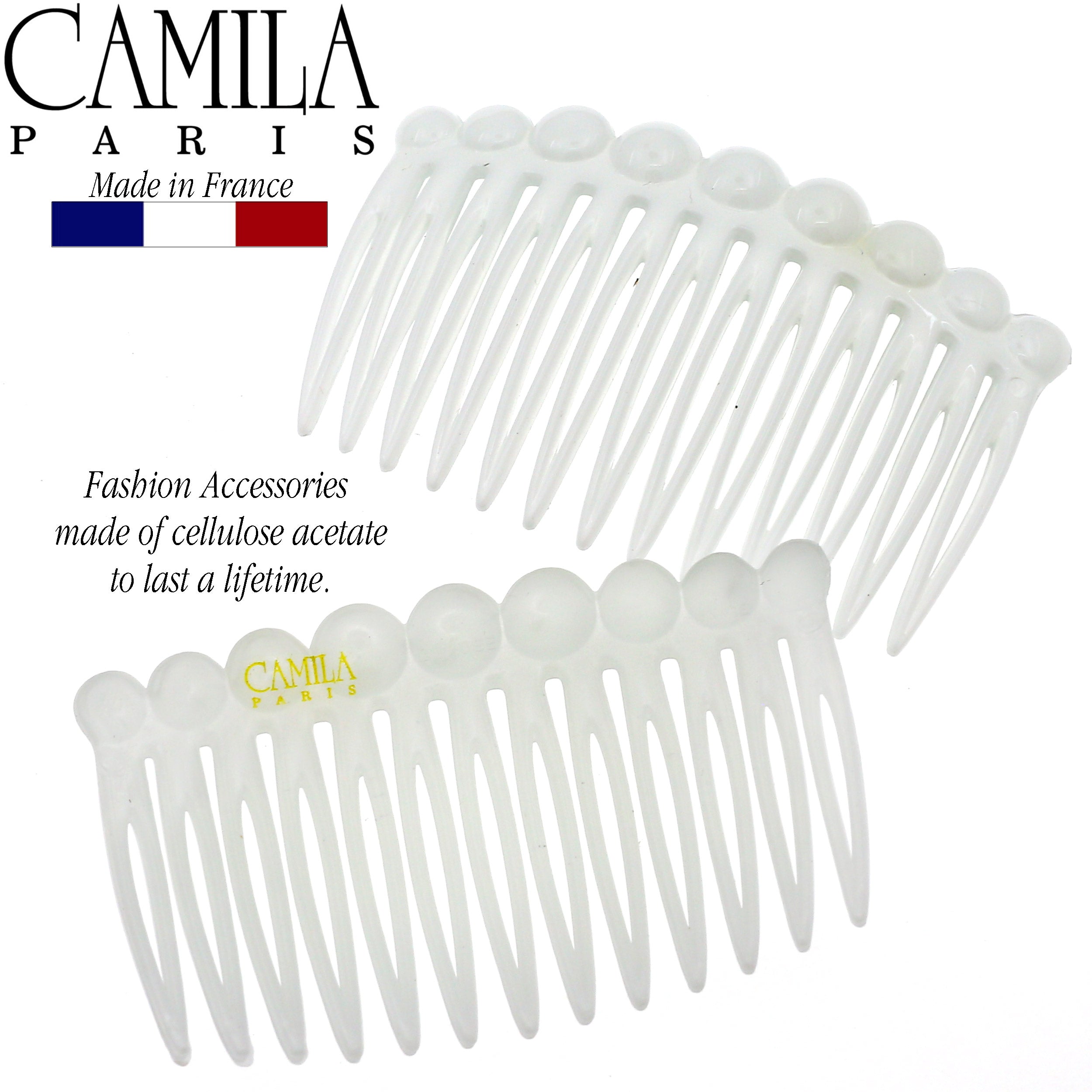 Camila Paris Detangling French side comb cellulose acetate